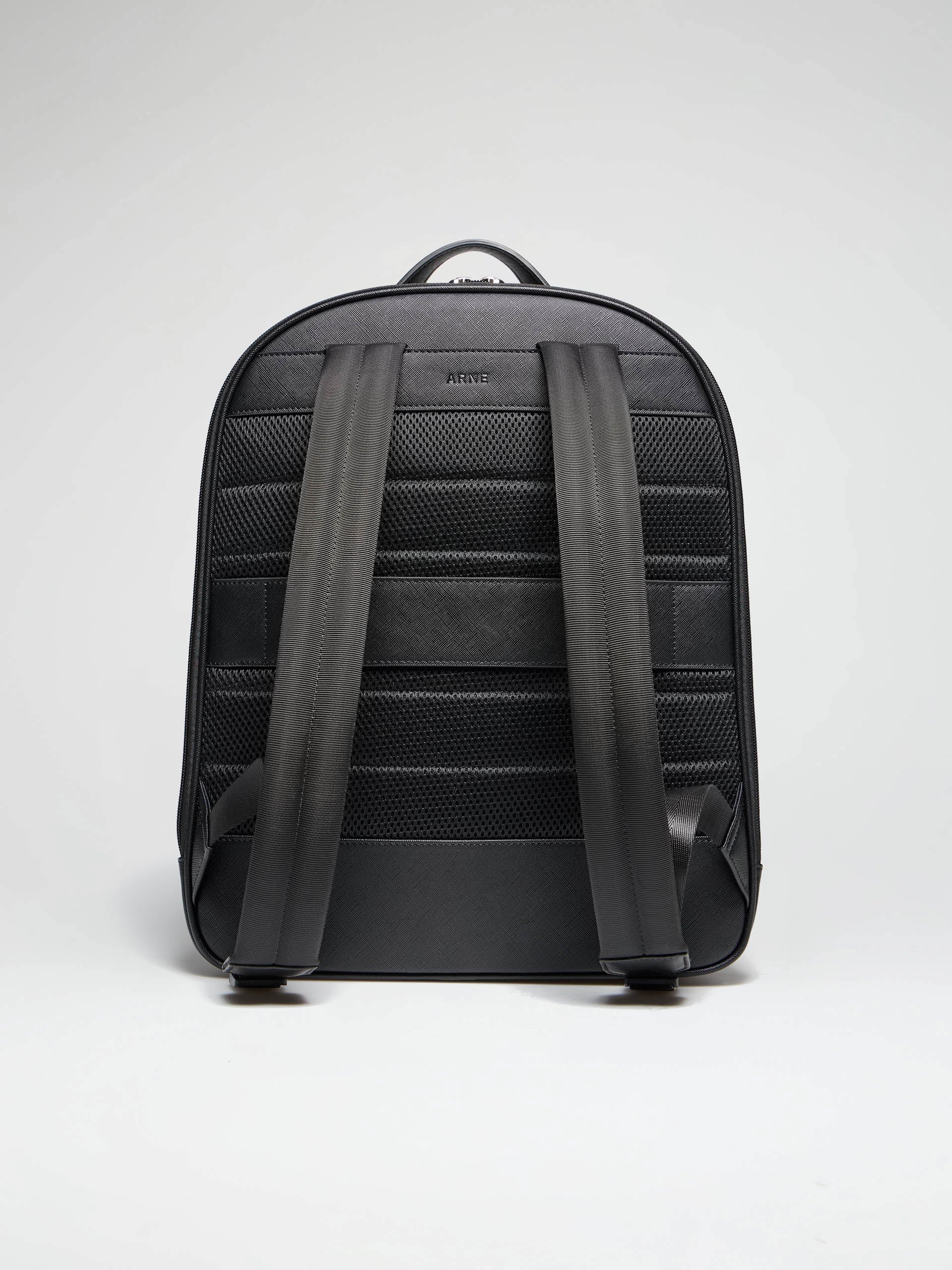 Mens Large Compartment Backpack in Black