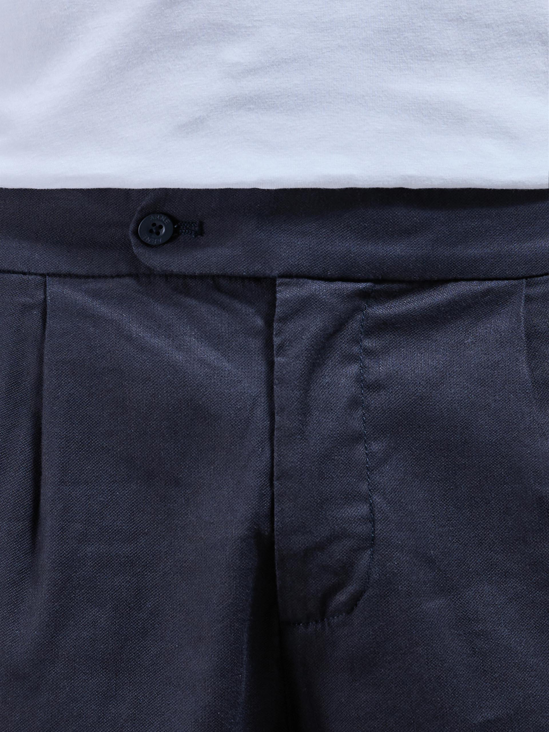 Mens Linen Tailored Trouser in Navy