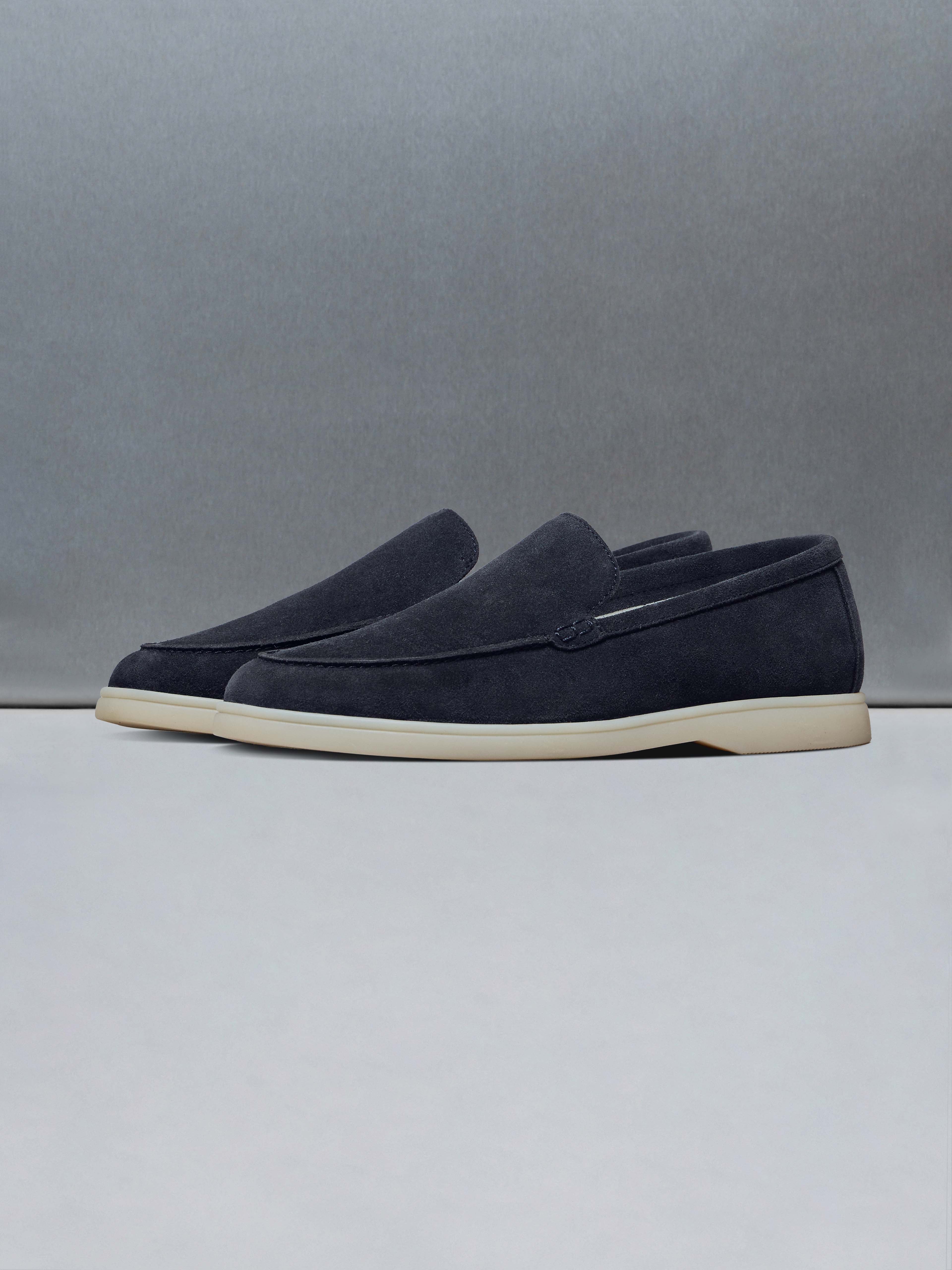 Mens Low Loafer in Navy
