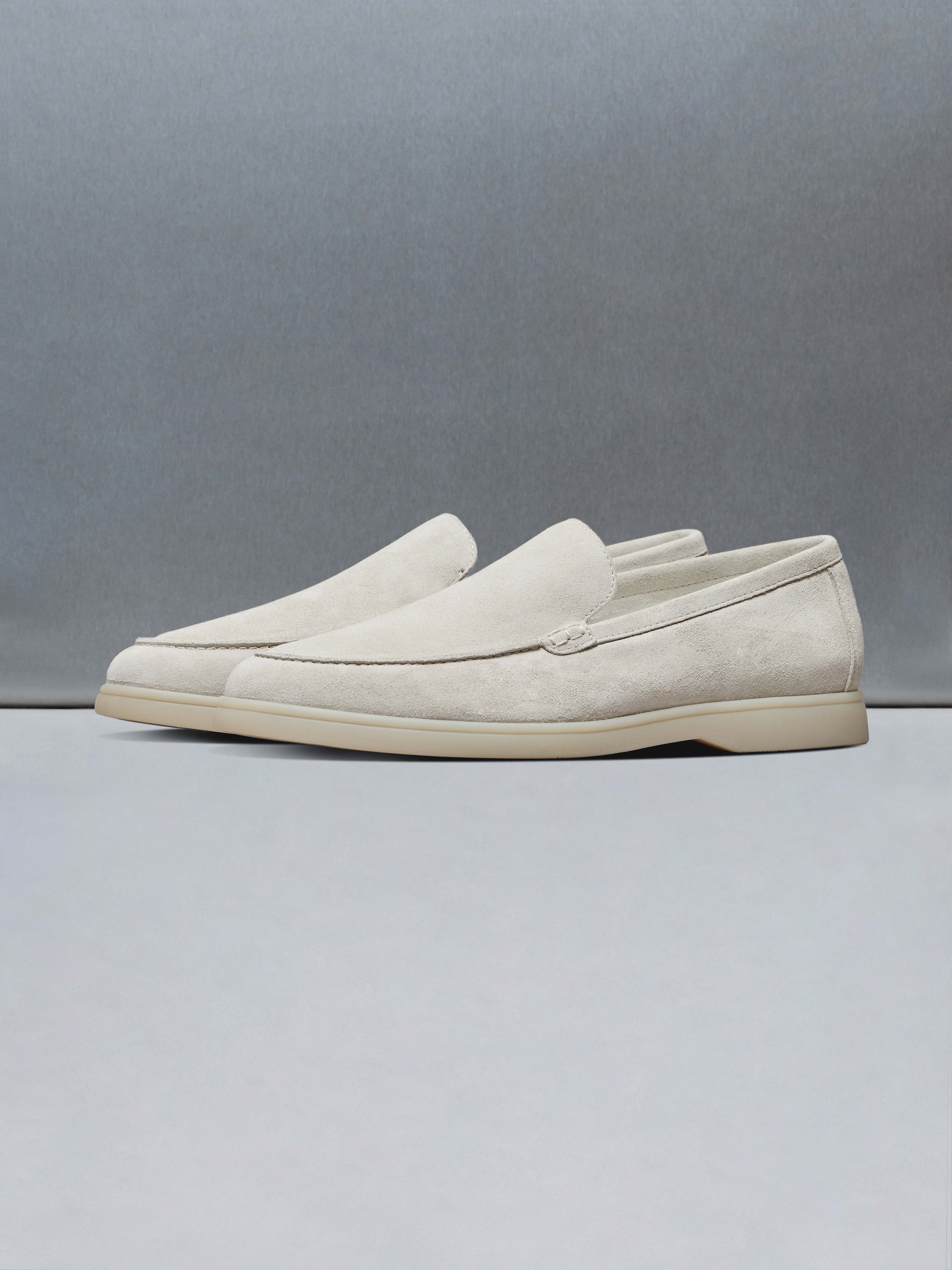 Mens Low Loafer in Stone
