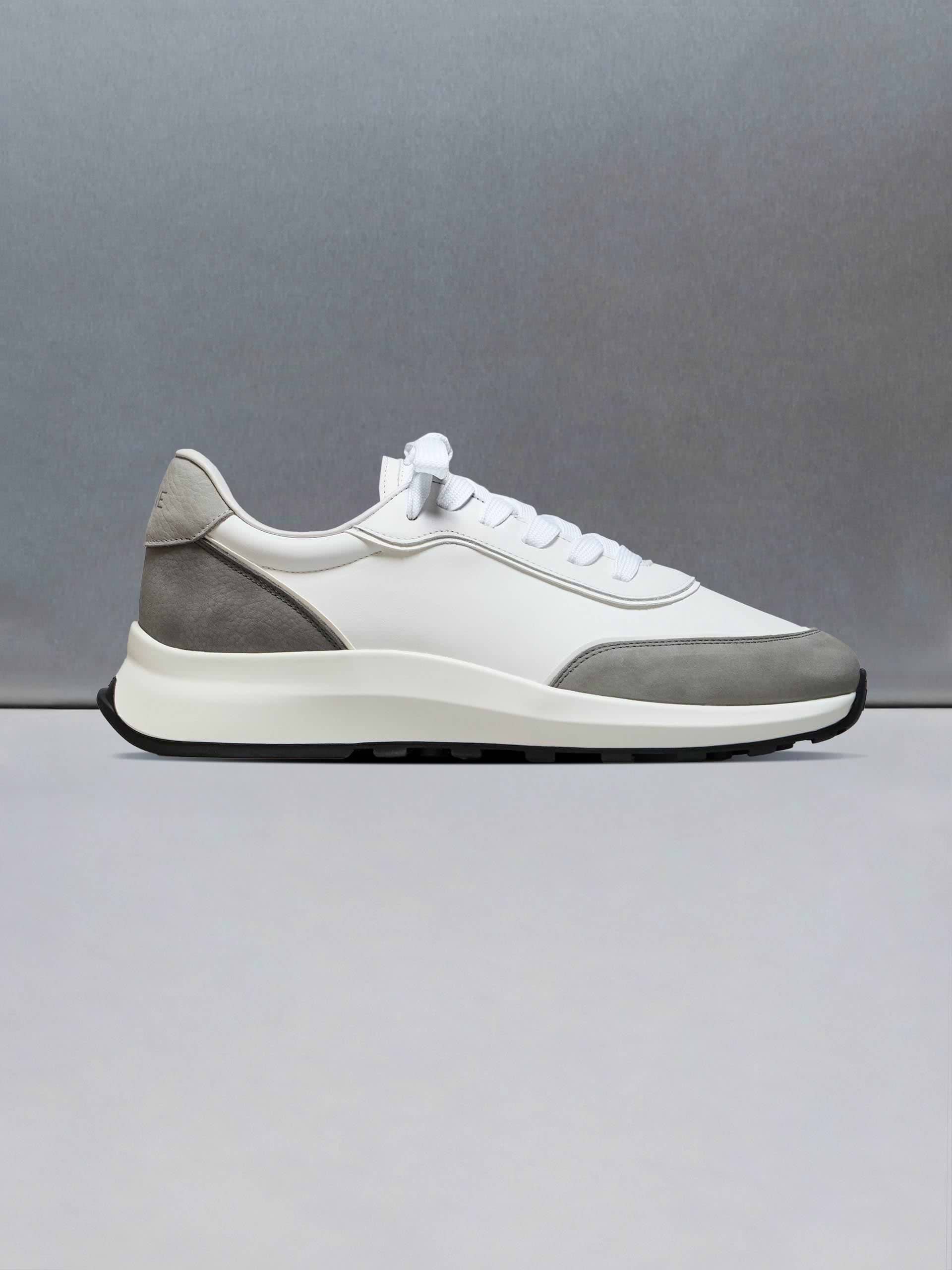 Low Runner in White Slate Grey