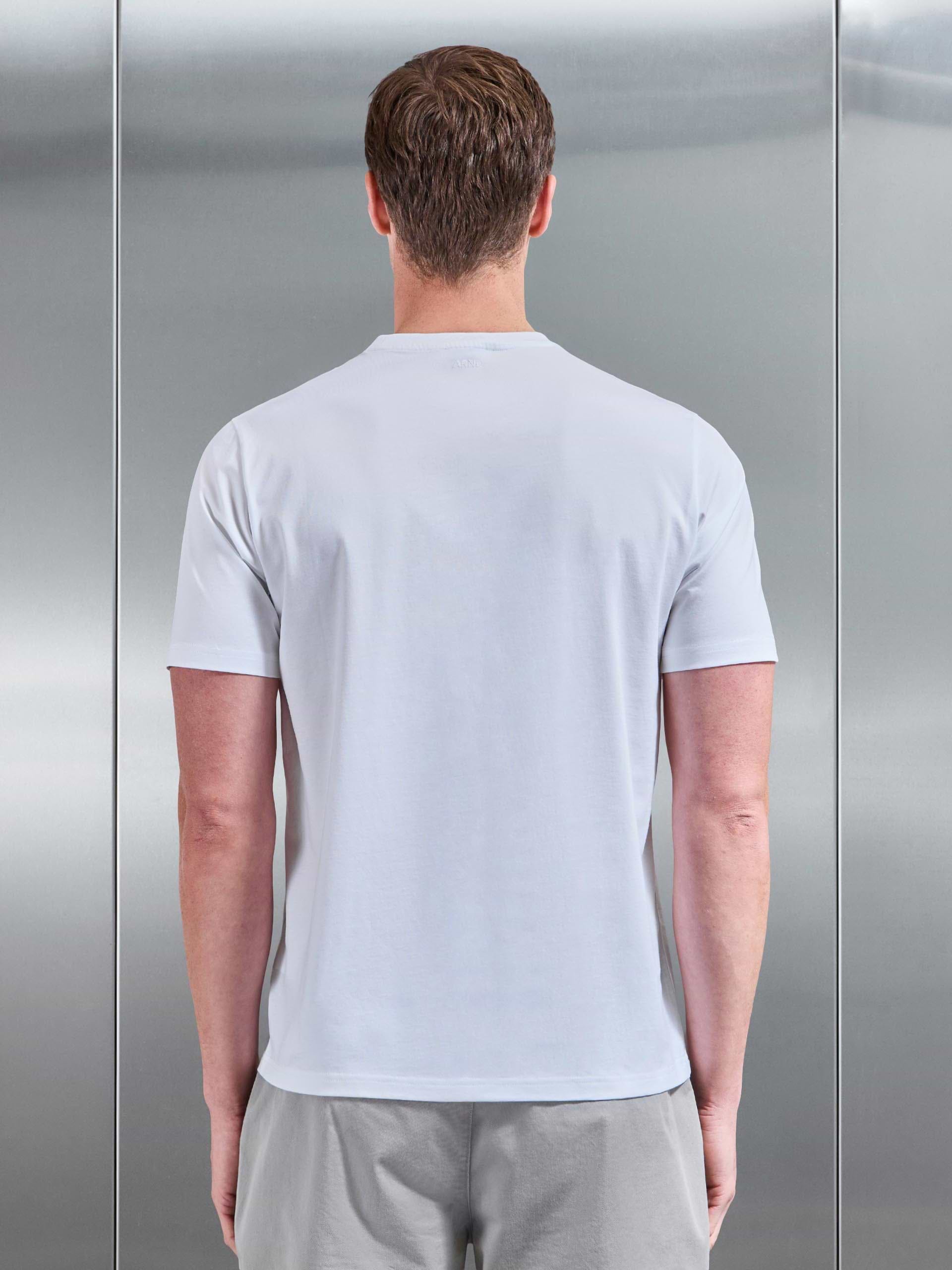 Mercerised Cotton T-Shirt in White