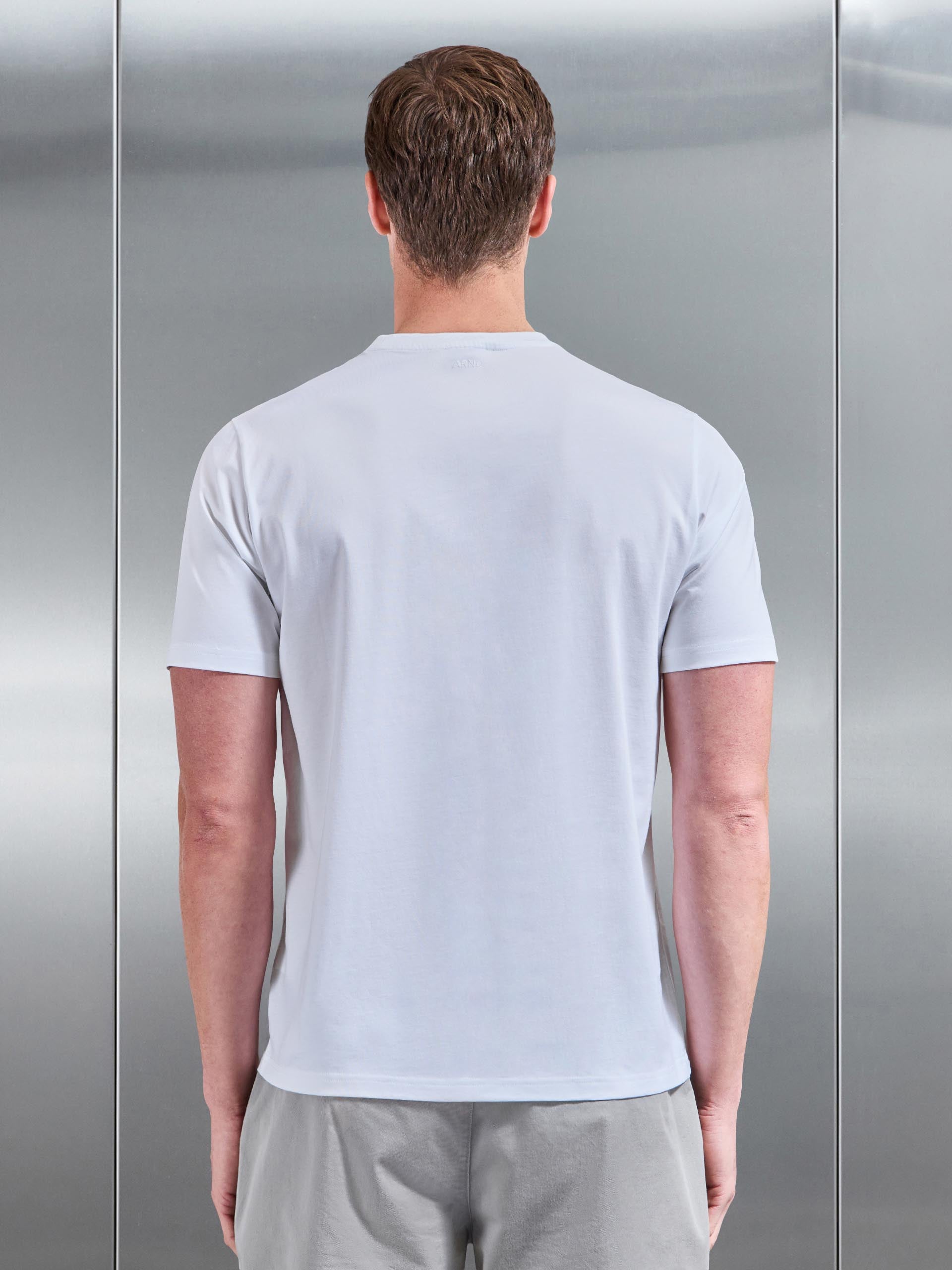 Mens Mercerised Cotton T-Shirt in White