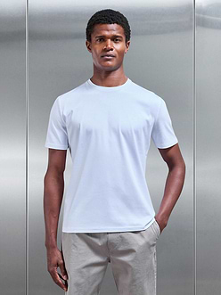 Mens Mercerised Interlock T-Shirt in White