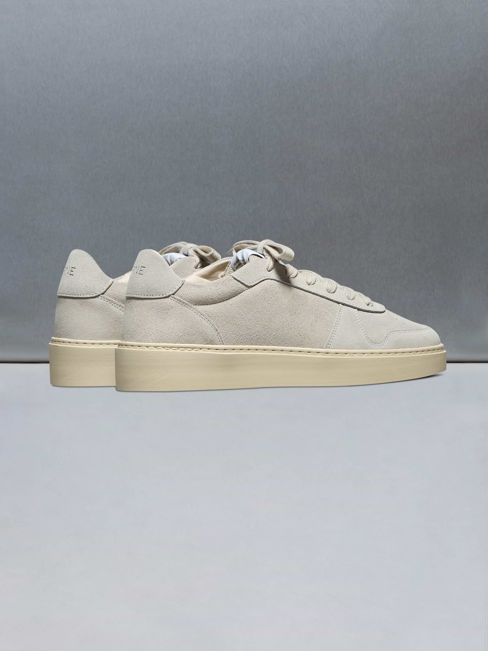 Mid Court Trainer in Stone Suede