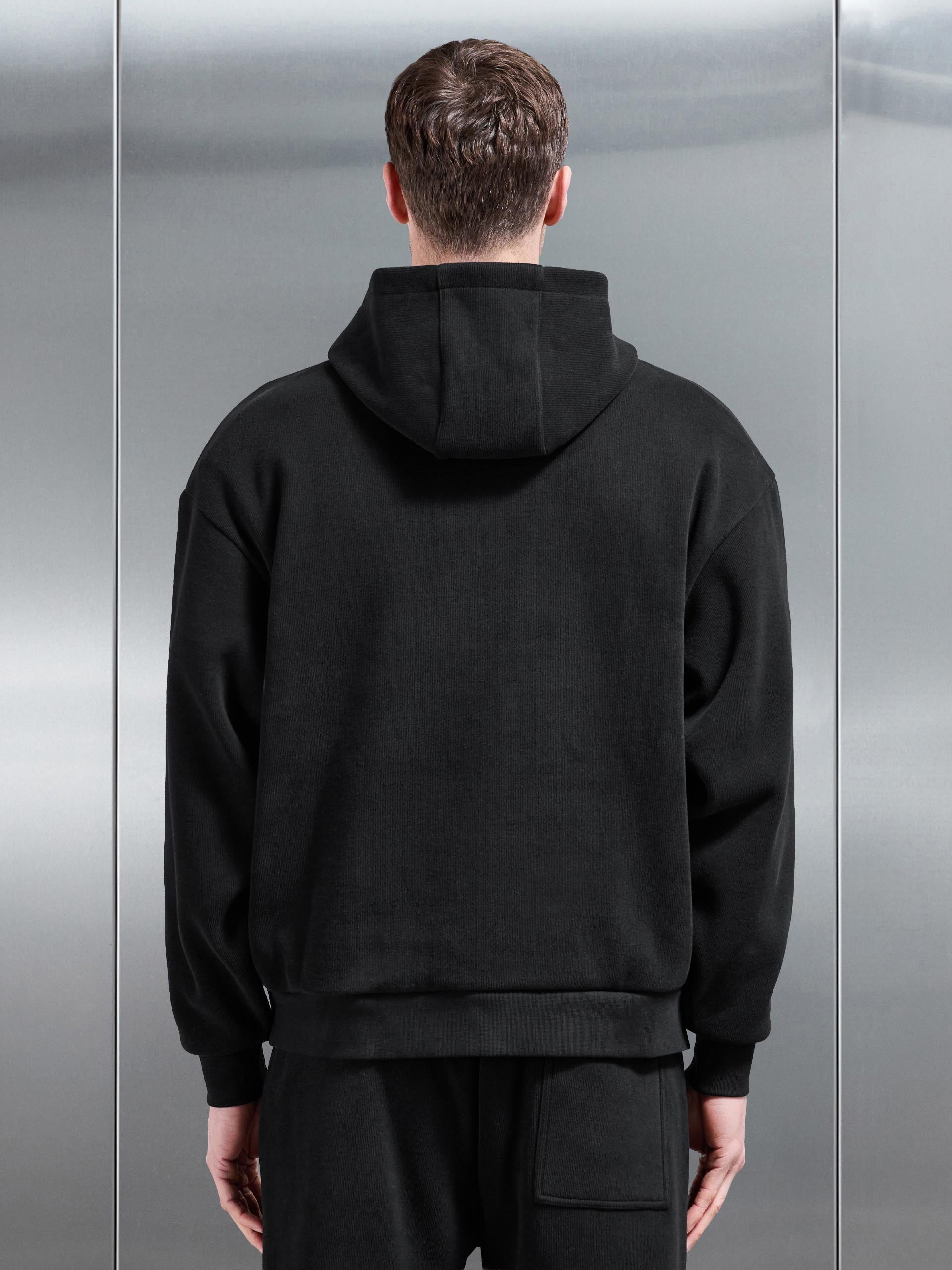 Mens Oversized Hoodie in Black