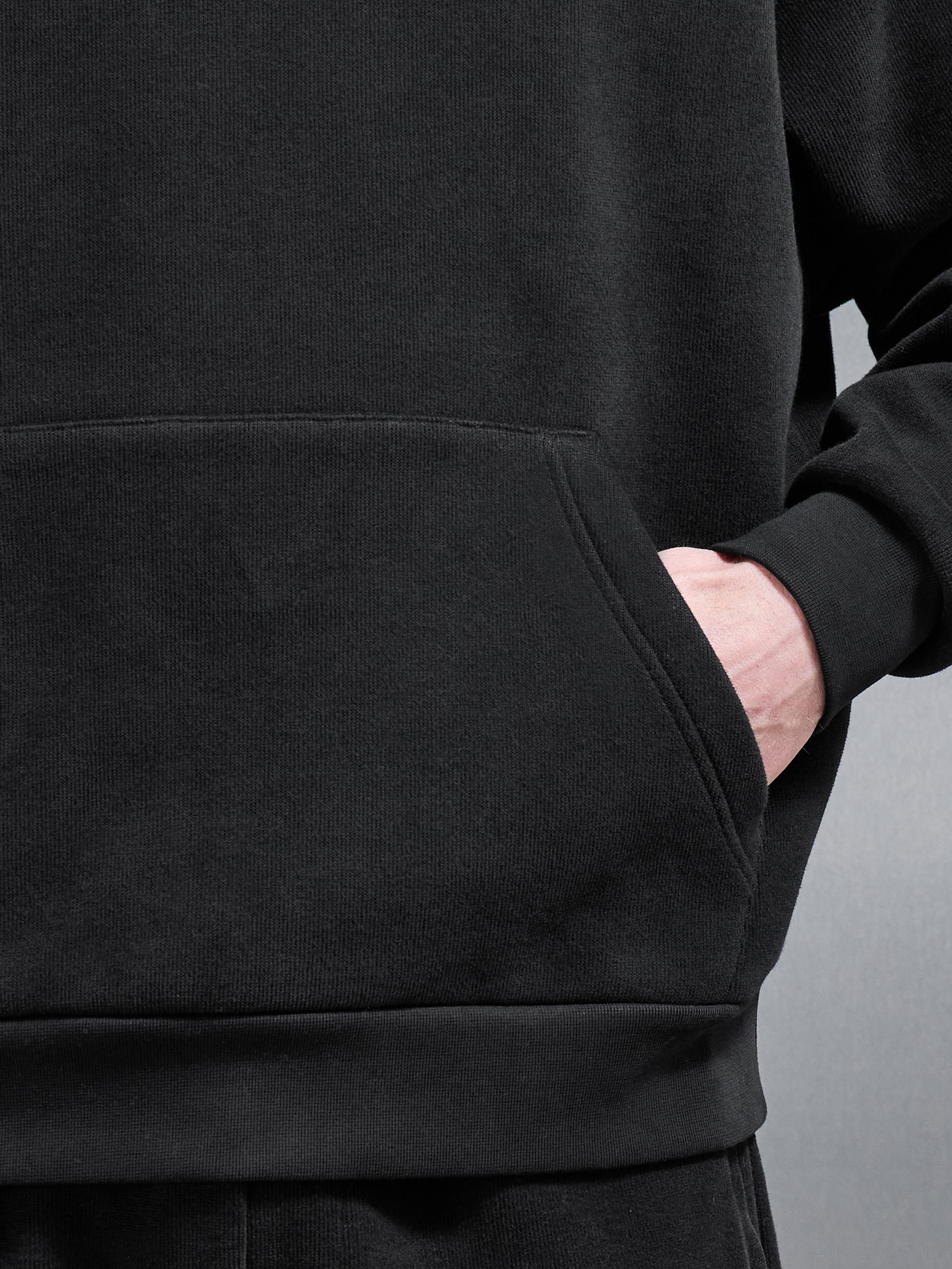 Mens Oversized Hoodie in Black