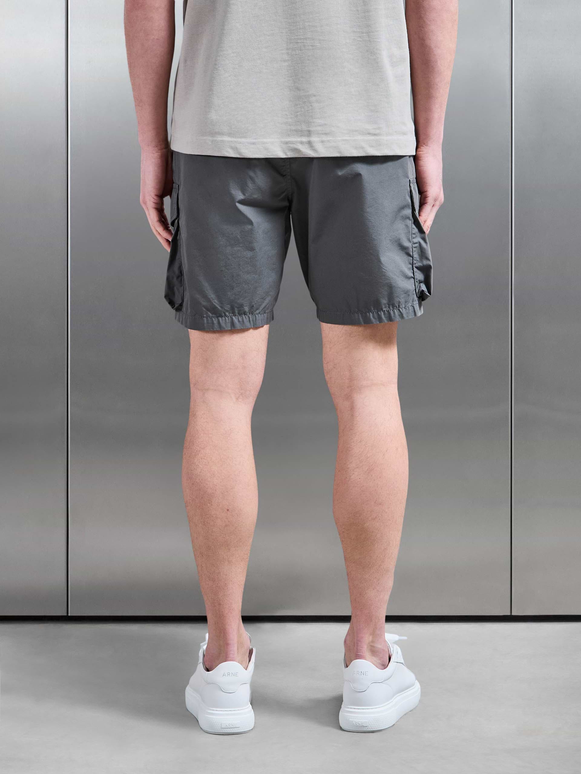 Parachute Cargo Short in Grey