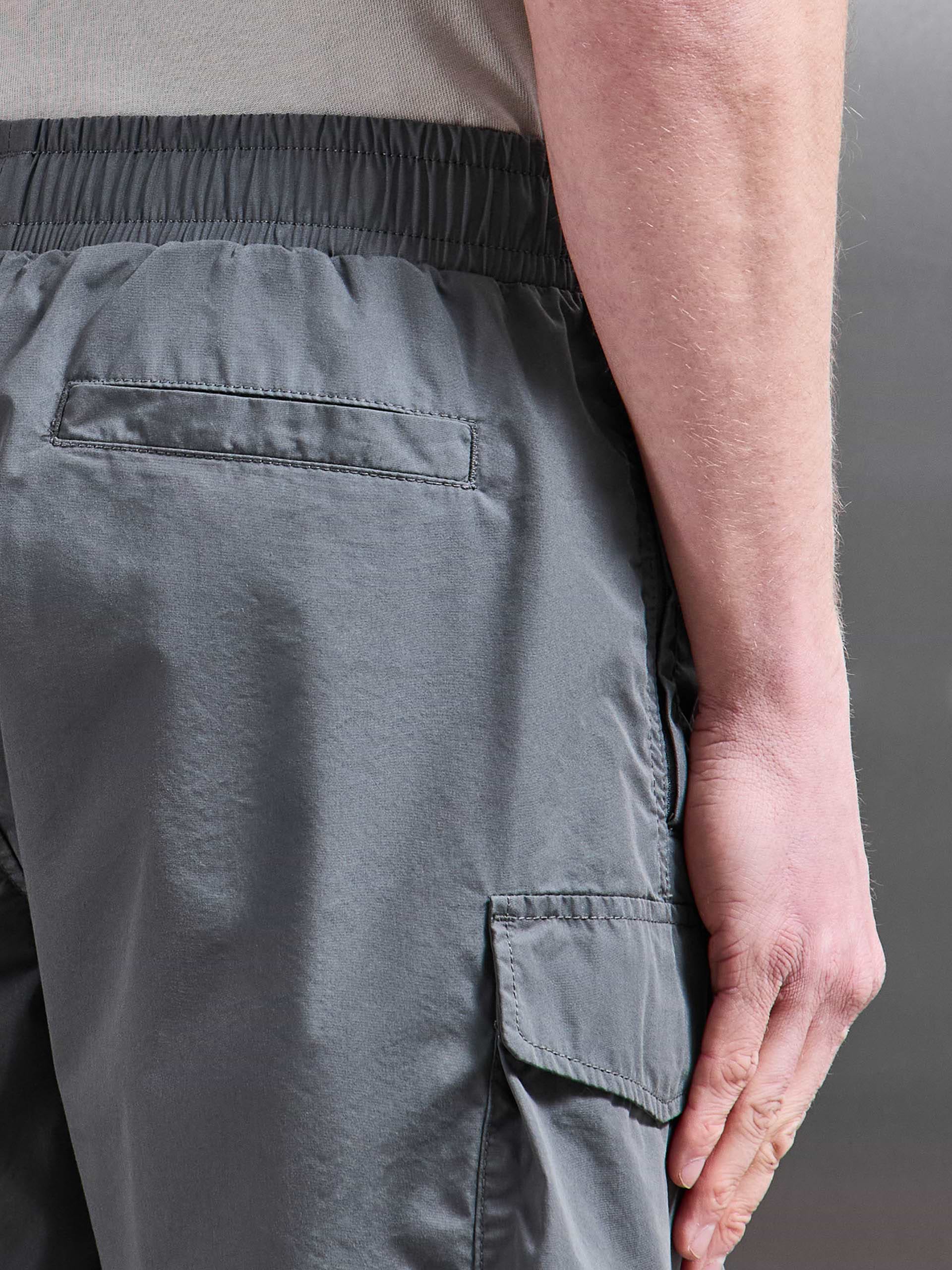 Parachute Cargo Short in Grey