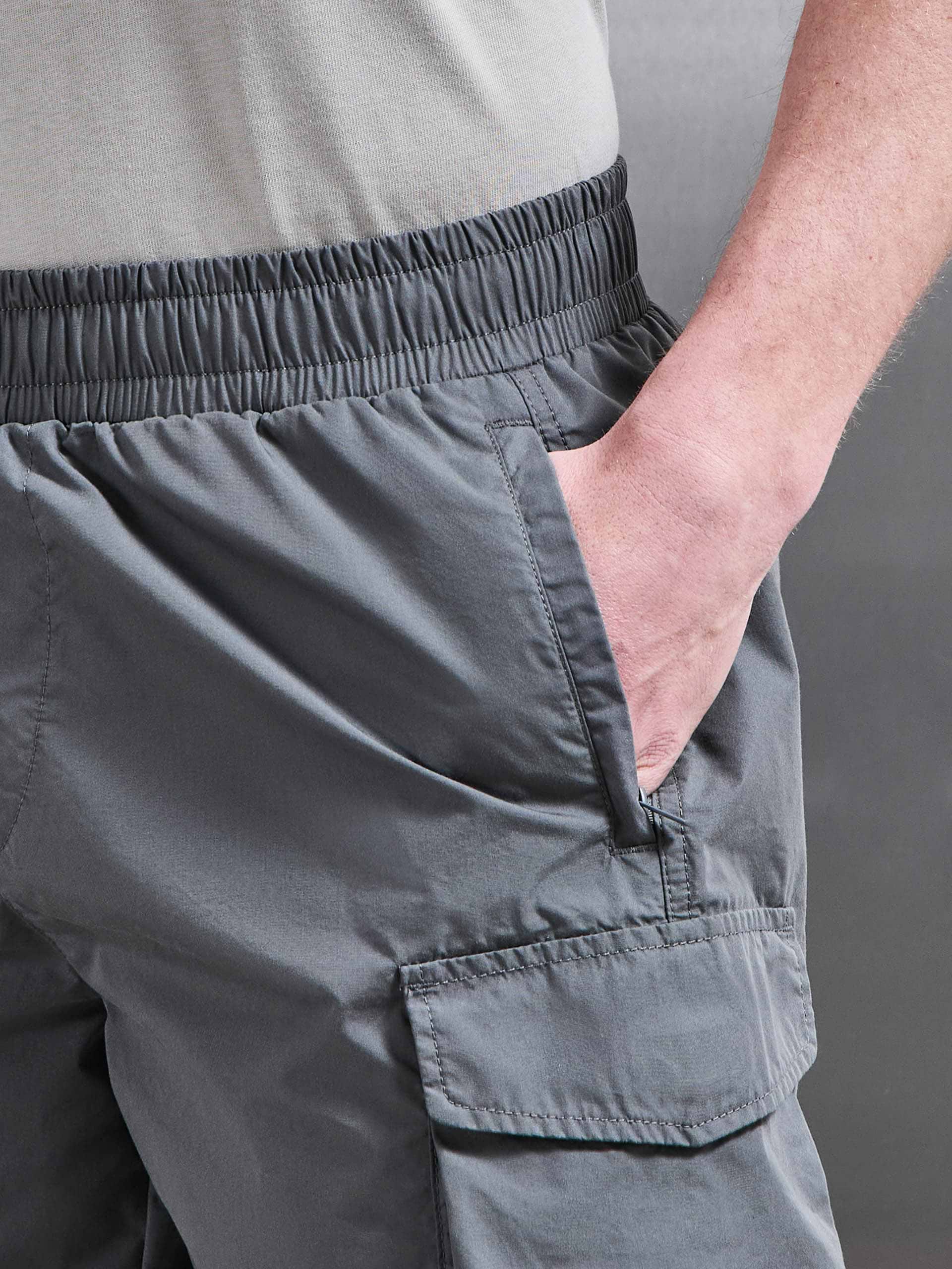 Parachute Cargo Short in Grey