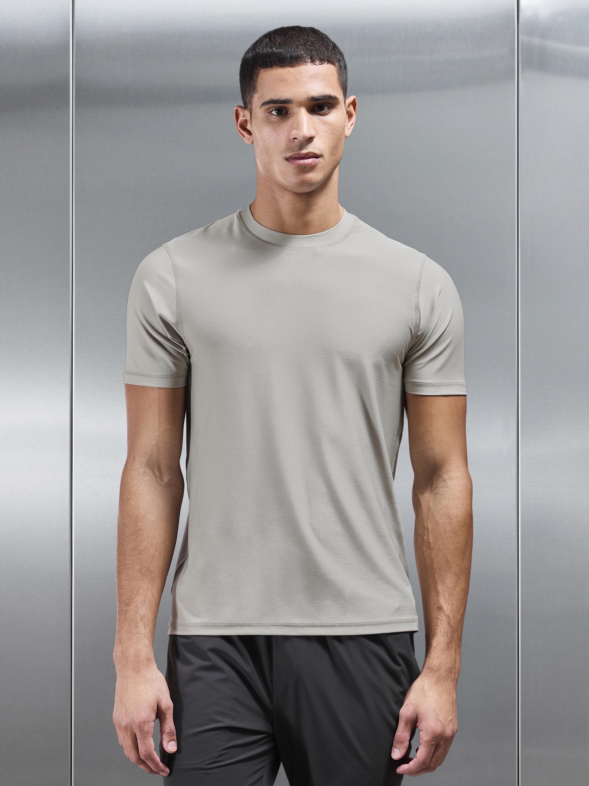 Mens Performance T-Shirt in Stone