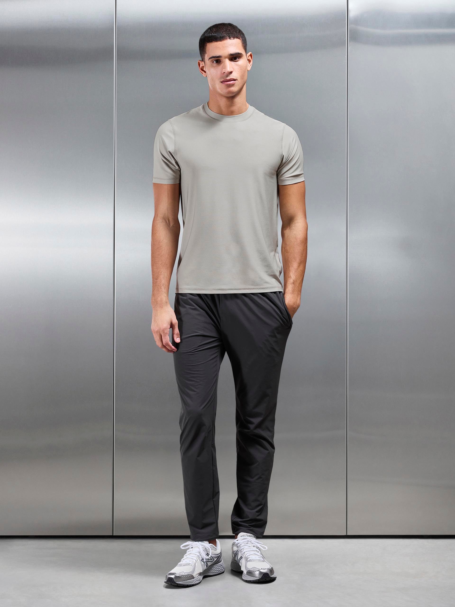 Mens Performance T-Shirt in Stone