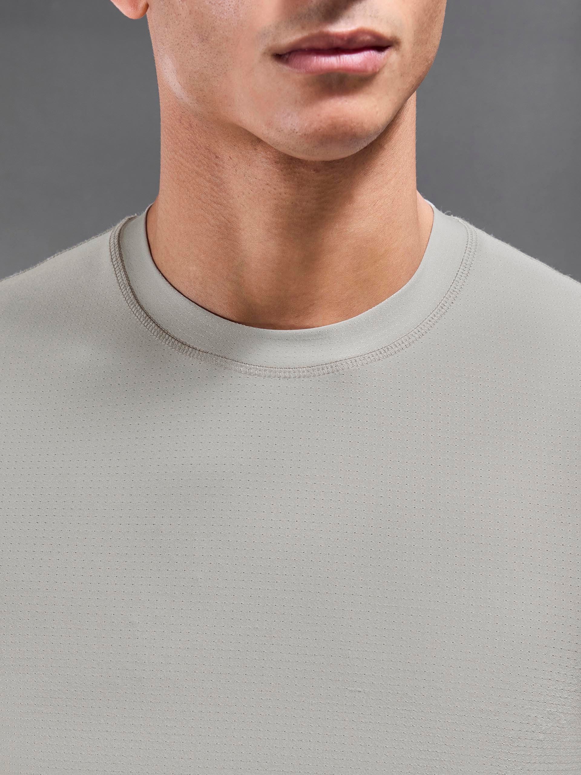 Mens Performance T-Shirt in Stone