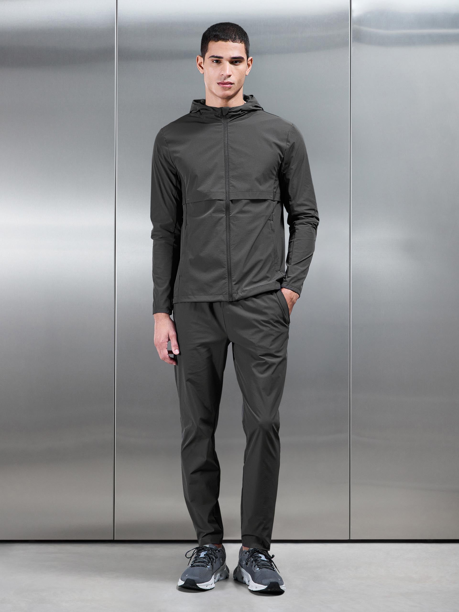 Mens Performance Windbreaker in Grey