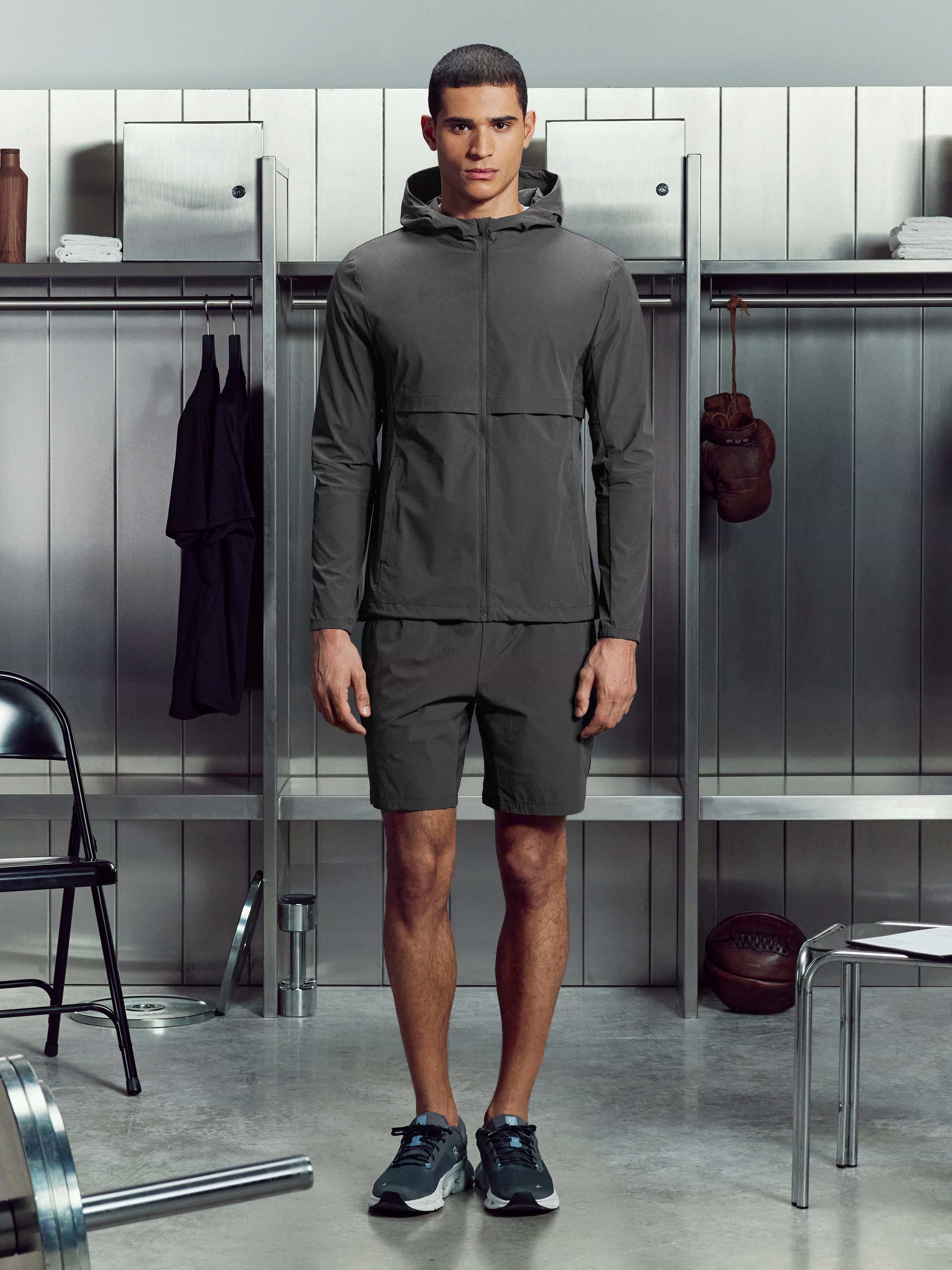 Mens Performance Windbreaker in Grey