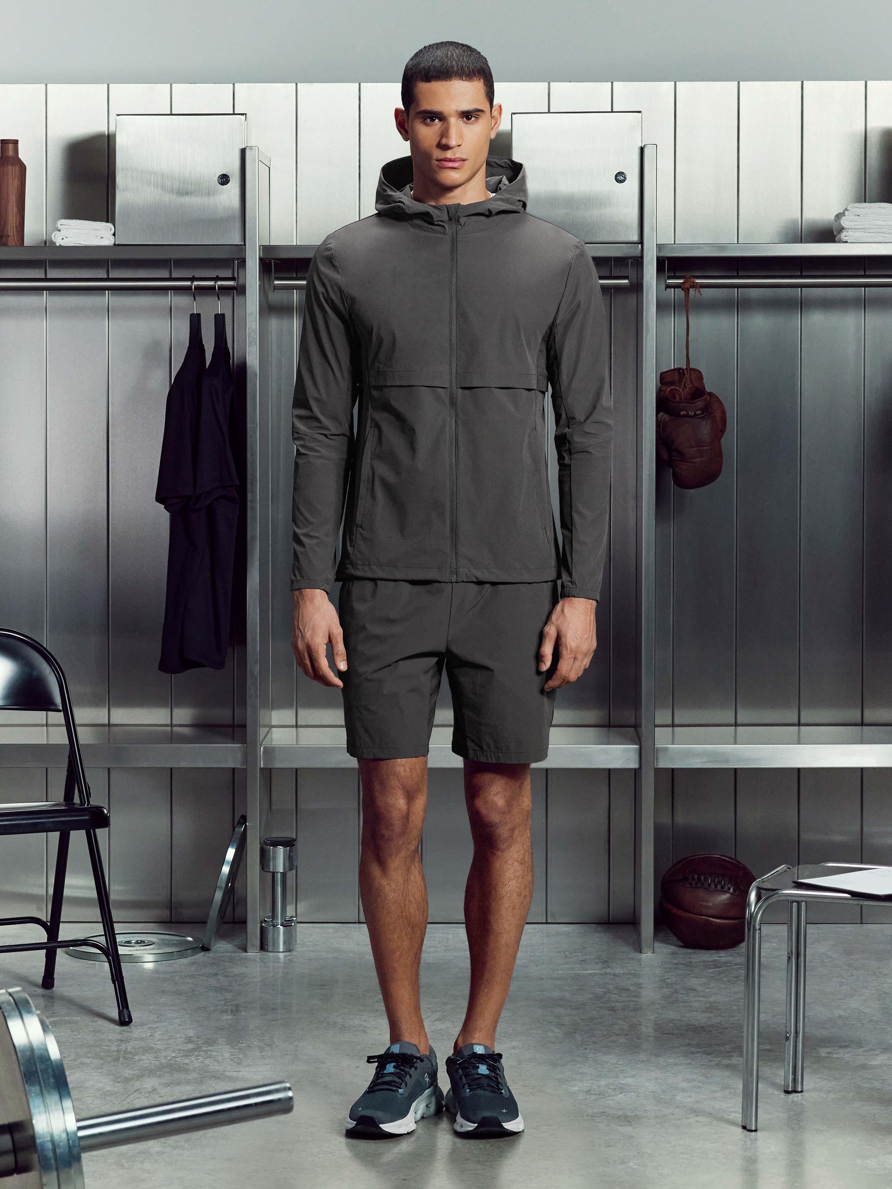 Mens Performance Windbreaker in Grey