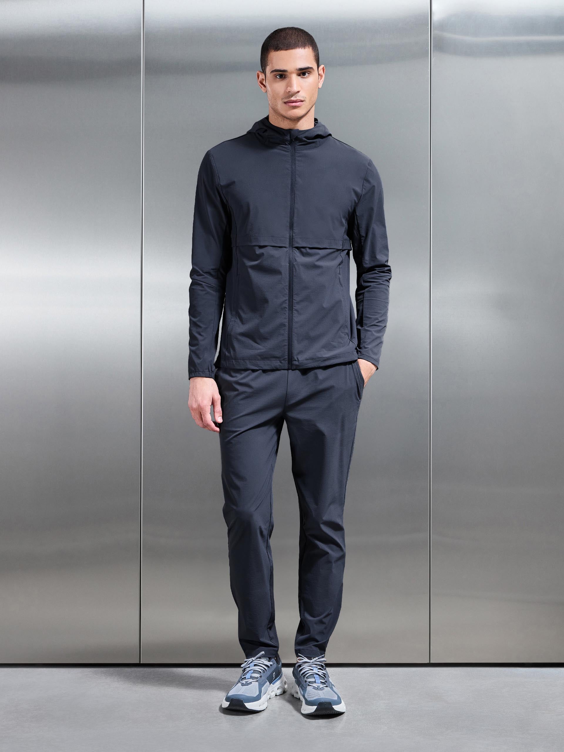 Mens Performance Windbreaker in Slate Blue