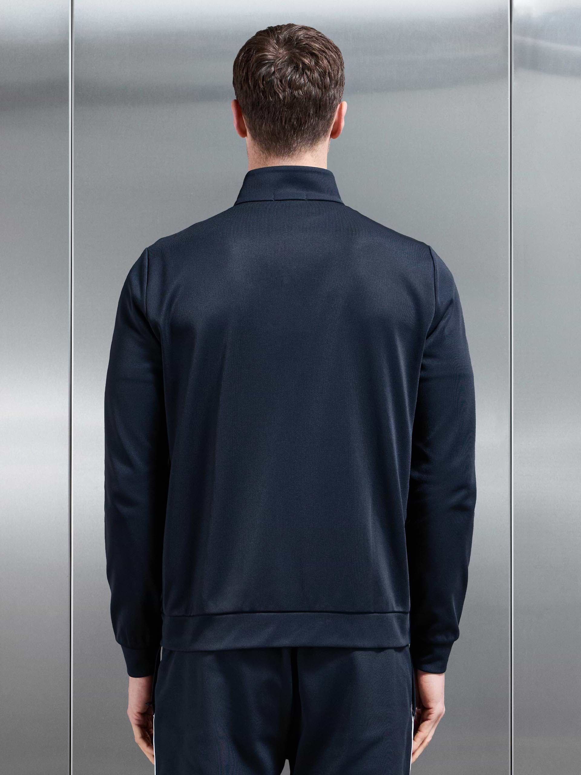 Piping Track Jacket in Navy