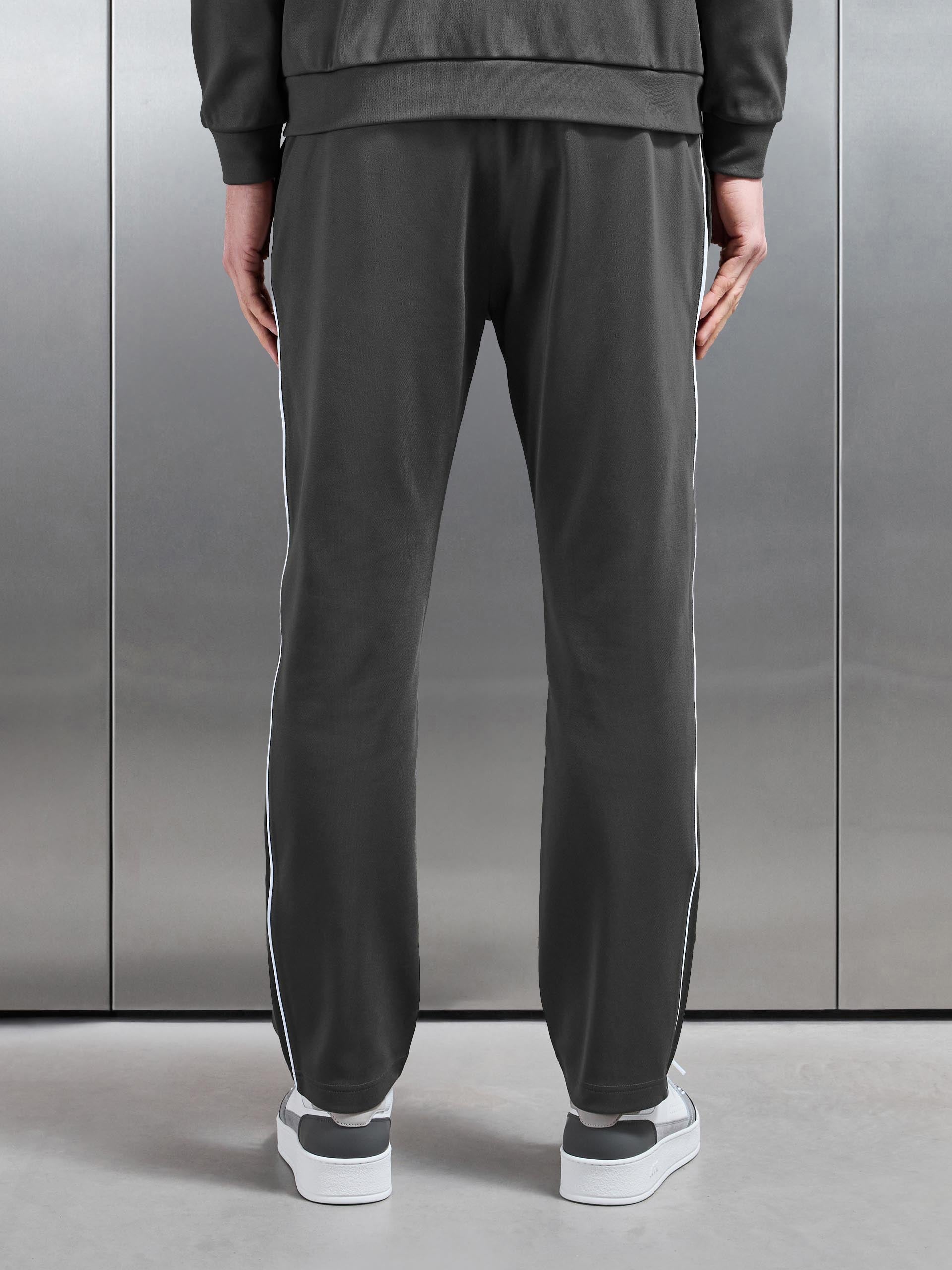 Mens Piping Track Pant in Grey
