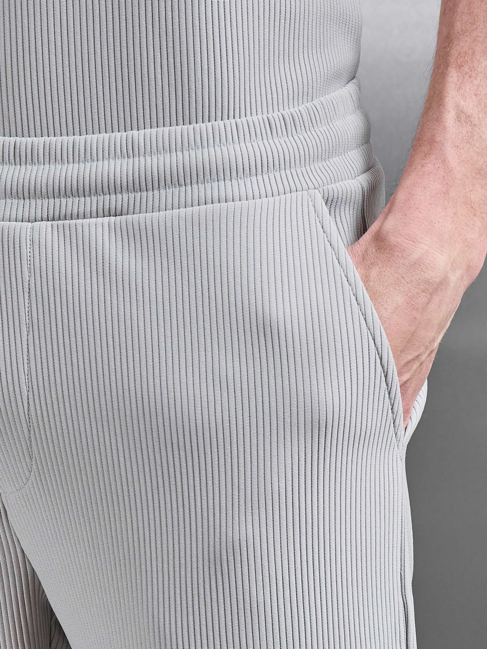 Pleated Trouser in Stone