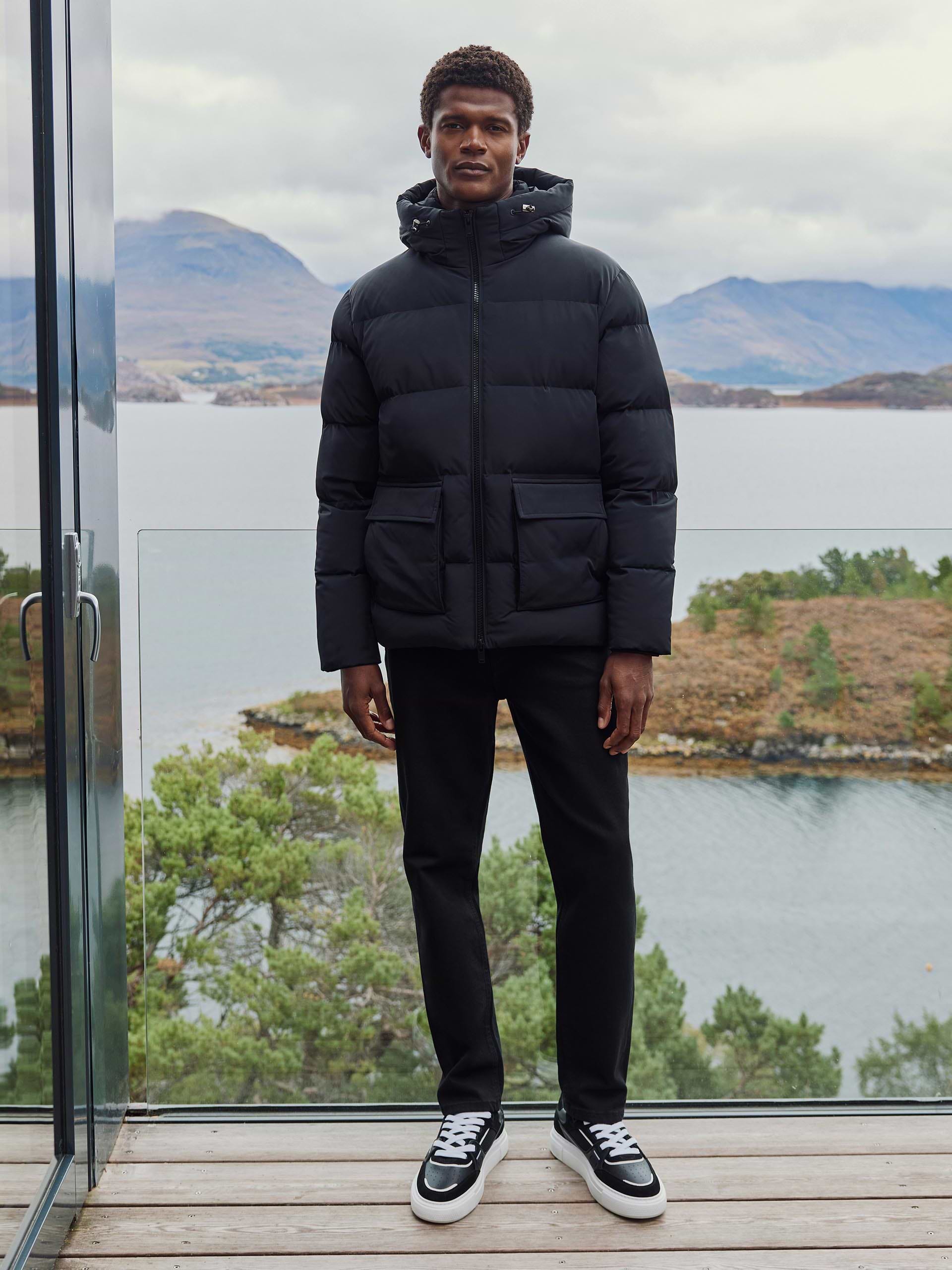 Puffer Parka in Black