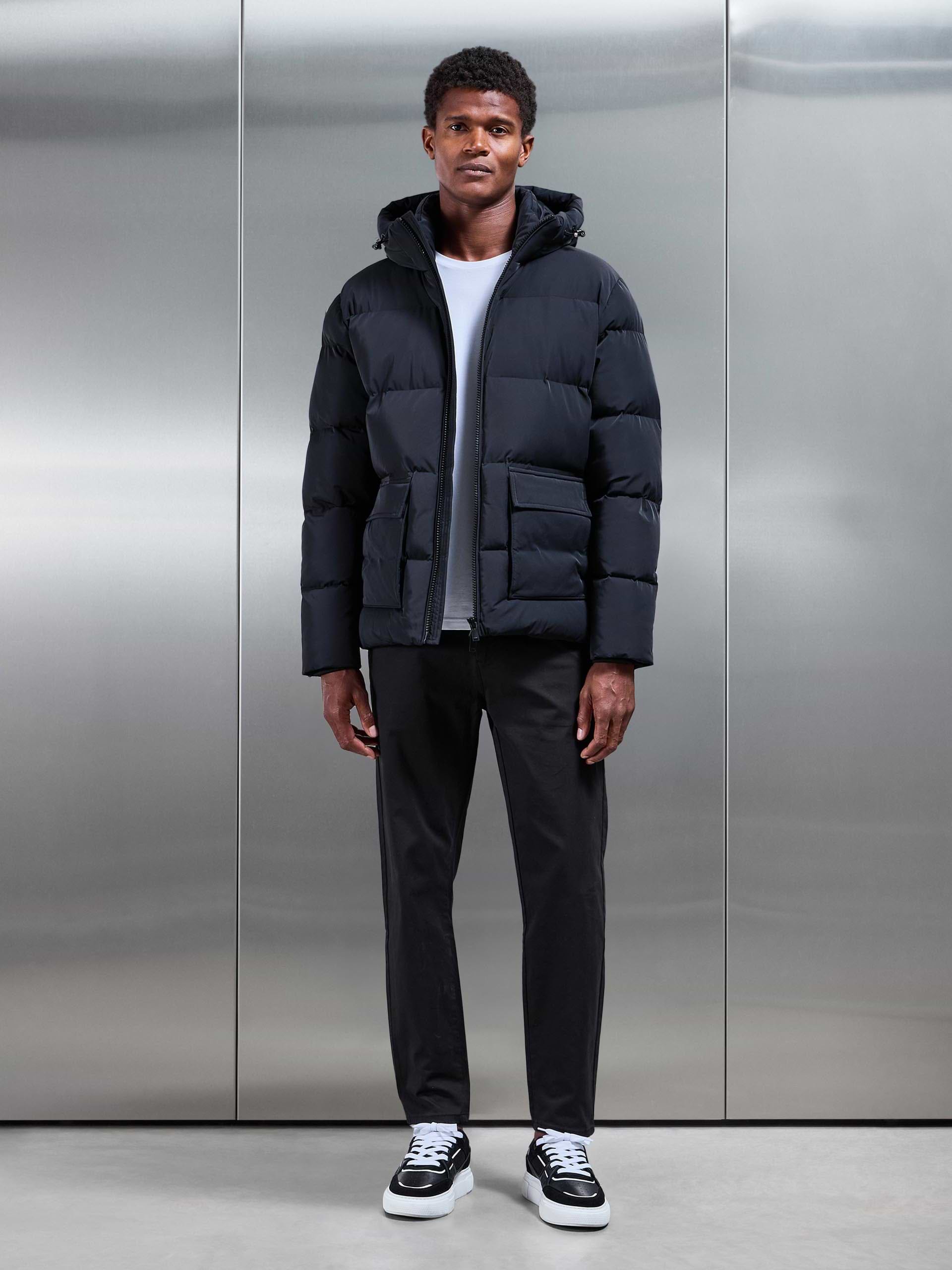Puffer Parka in Black