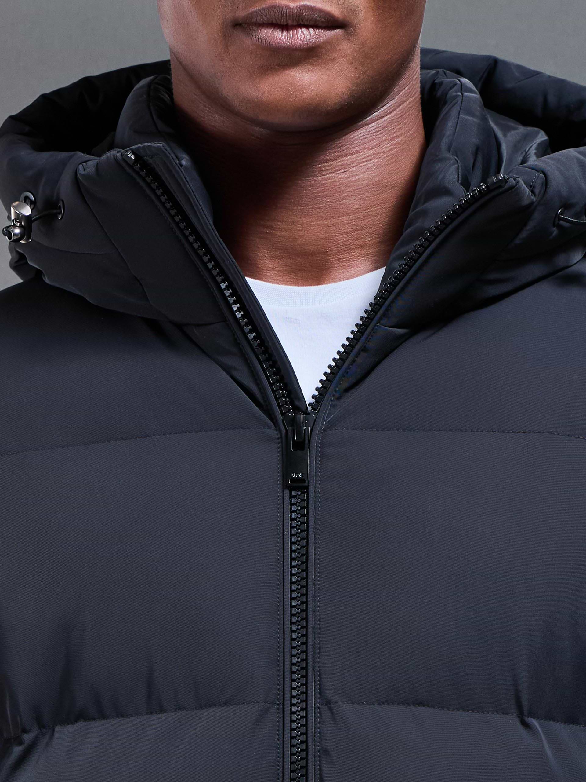 Puffer Parka in Black