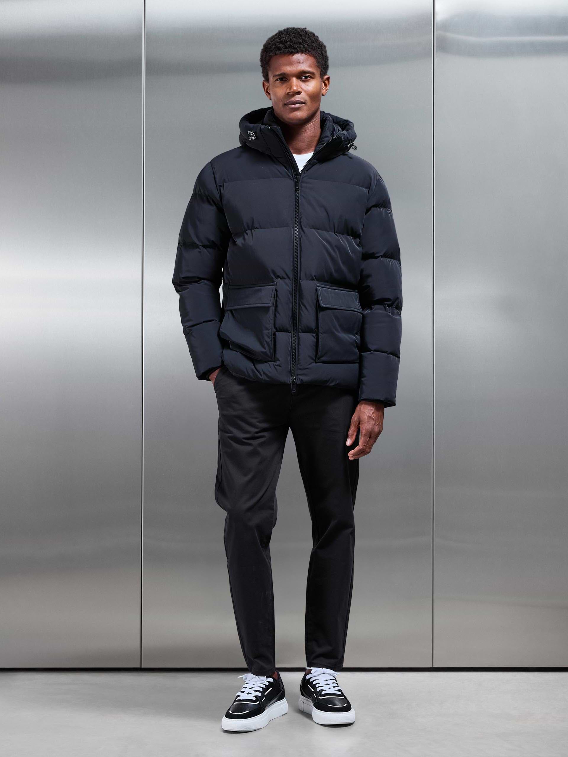Puffer Parka in Black