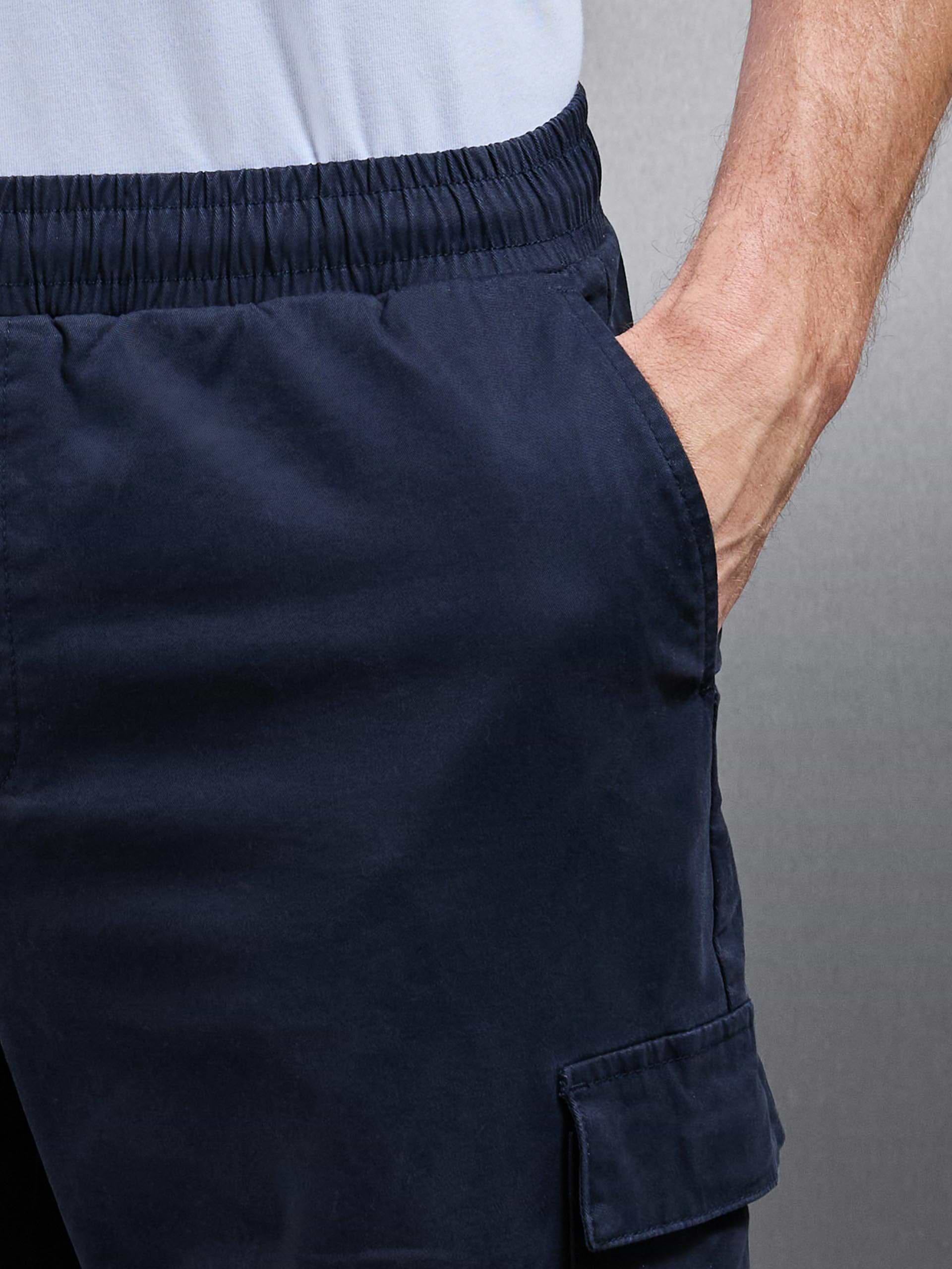 Relaxed Fit Cotton Cargo Pant in Navy