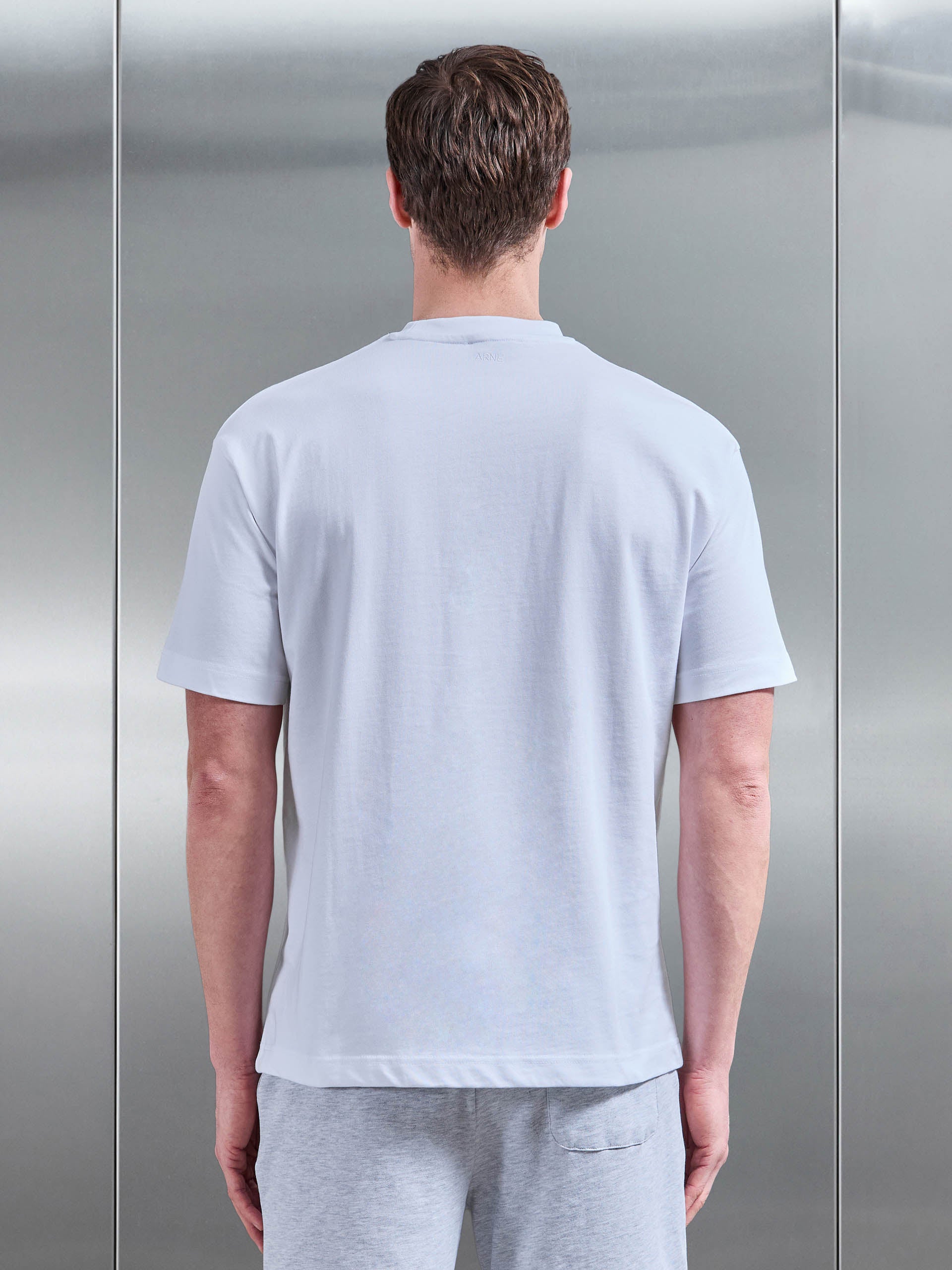 Mens Relaxed Fit Cotton T-Shirt in White
