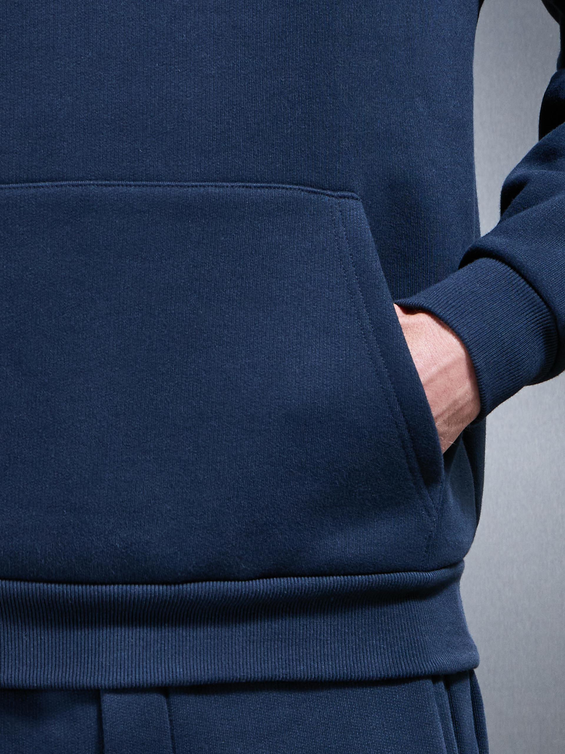 Mens Relaxed Fit Hoodie in Navy
