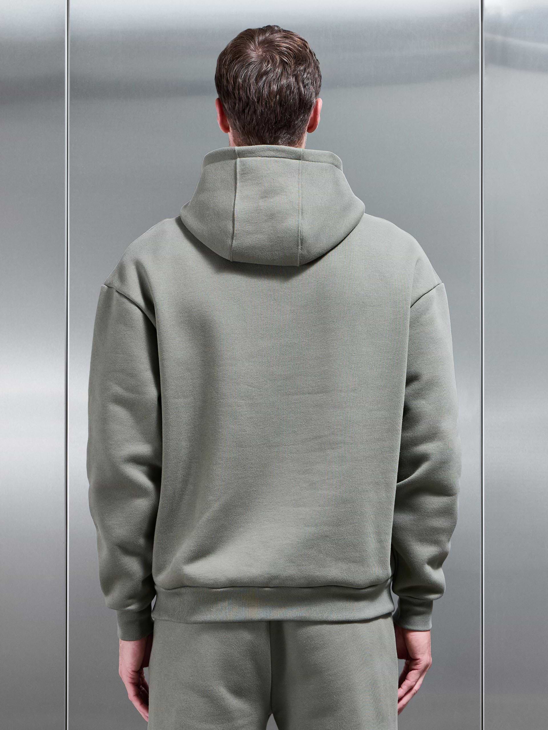 Relaxed Fit Hoodie in Olive