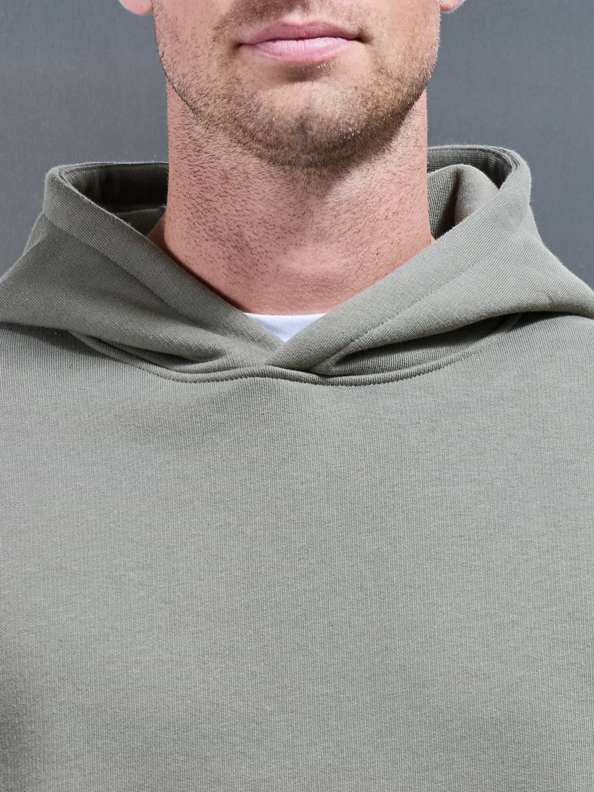 Relaxed Fit Hoodie in Olive
