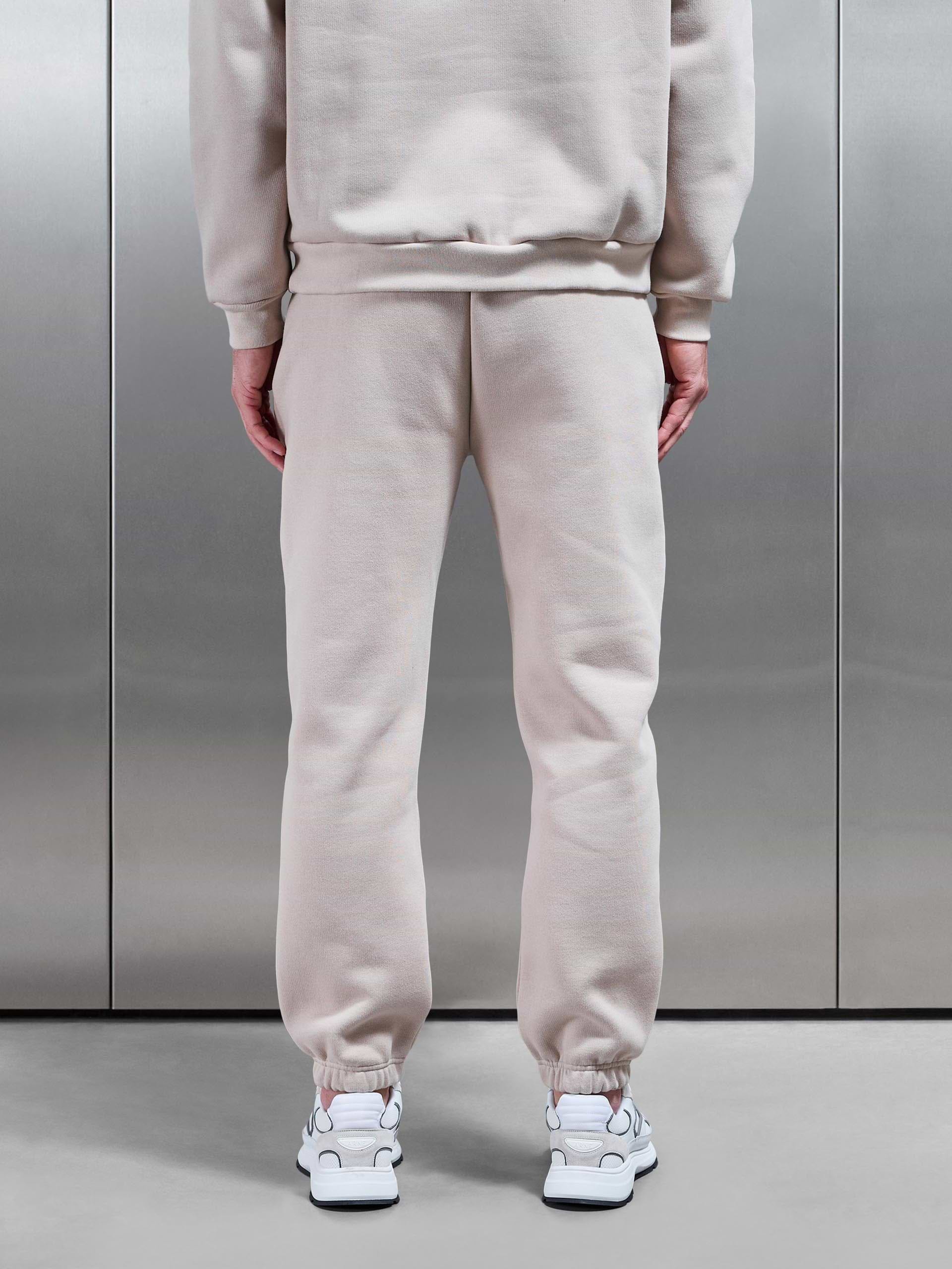 Relaxed Fit Jogger in Beige