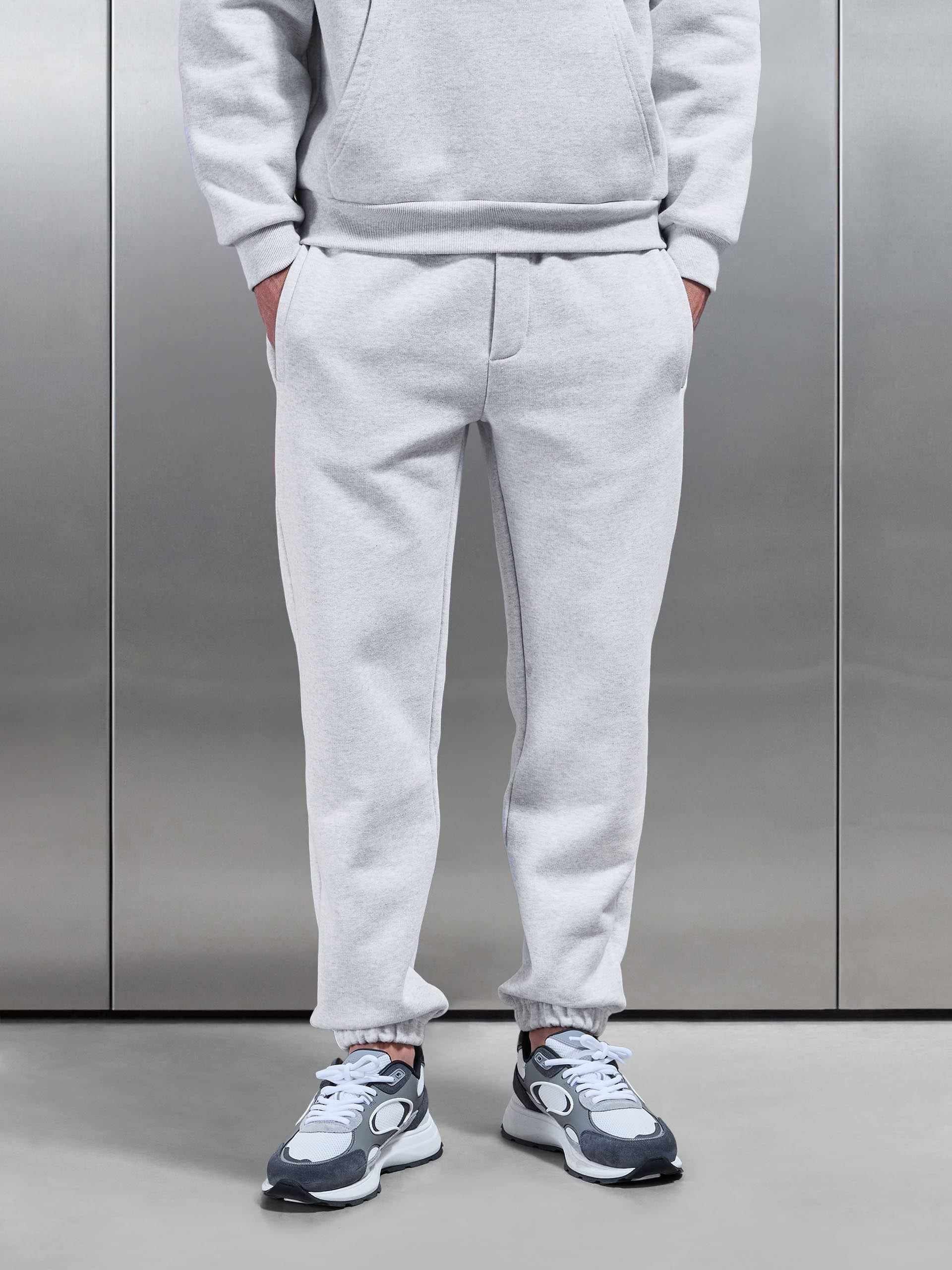 Relaxed Fit Jogger in Marl Grey