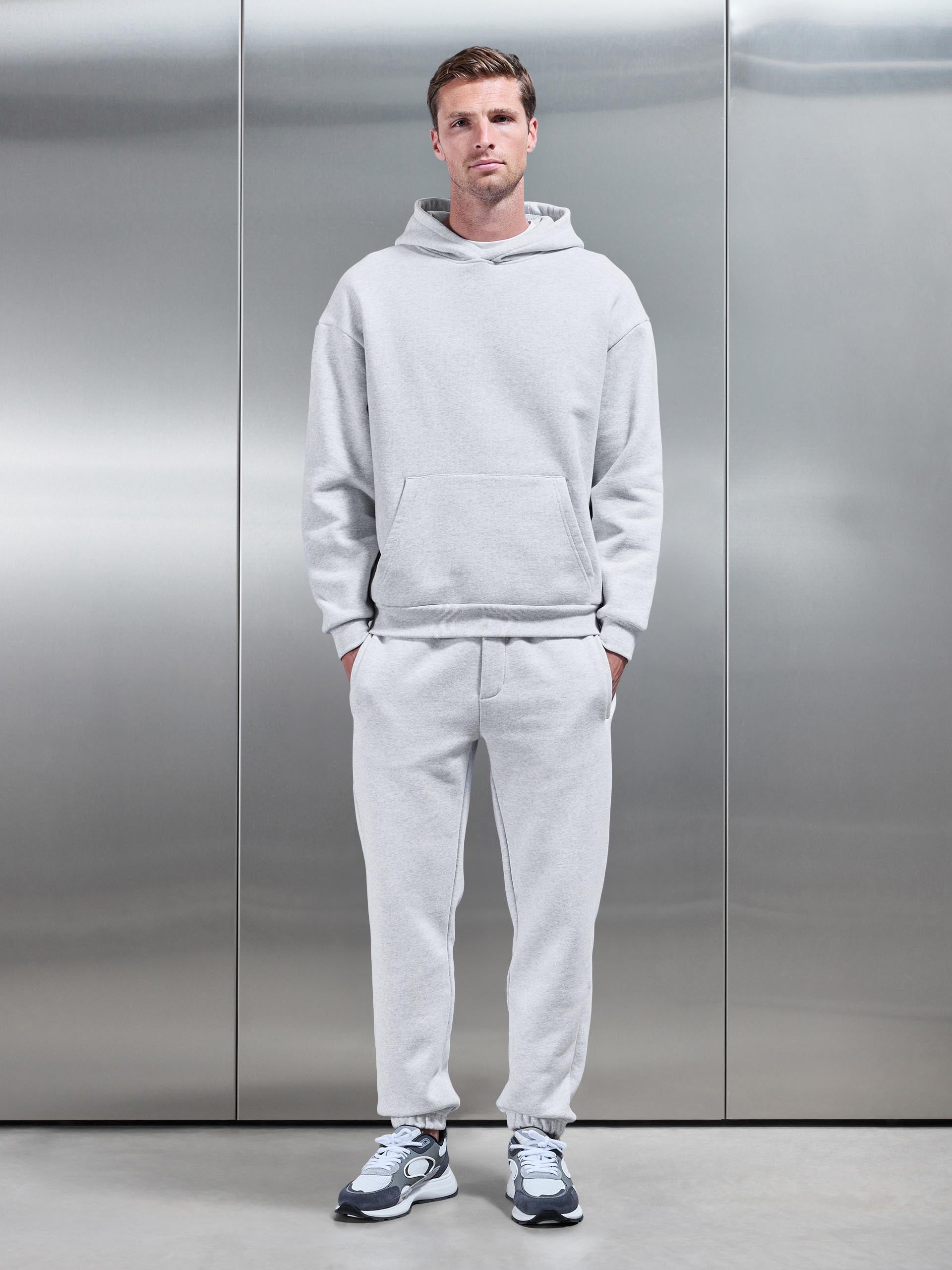 Mens Relaxed Fit Jogger in Marl Grey