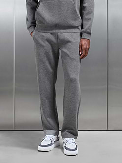 Mens Relaxed Fit Knitted Jogger in Charcoal Marl