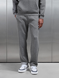Mens Relaxed Fit Knitted Jogger in Charcoal Marl