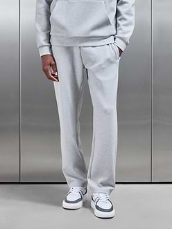 Mens Relaxed Fit Knitted Jogger in Marl Grey
