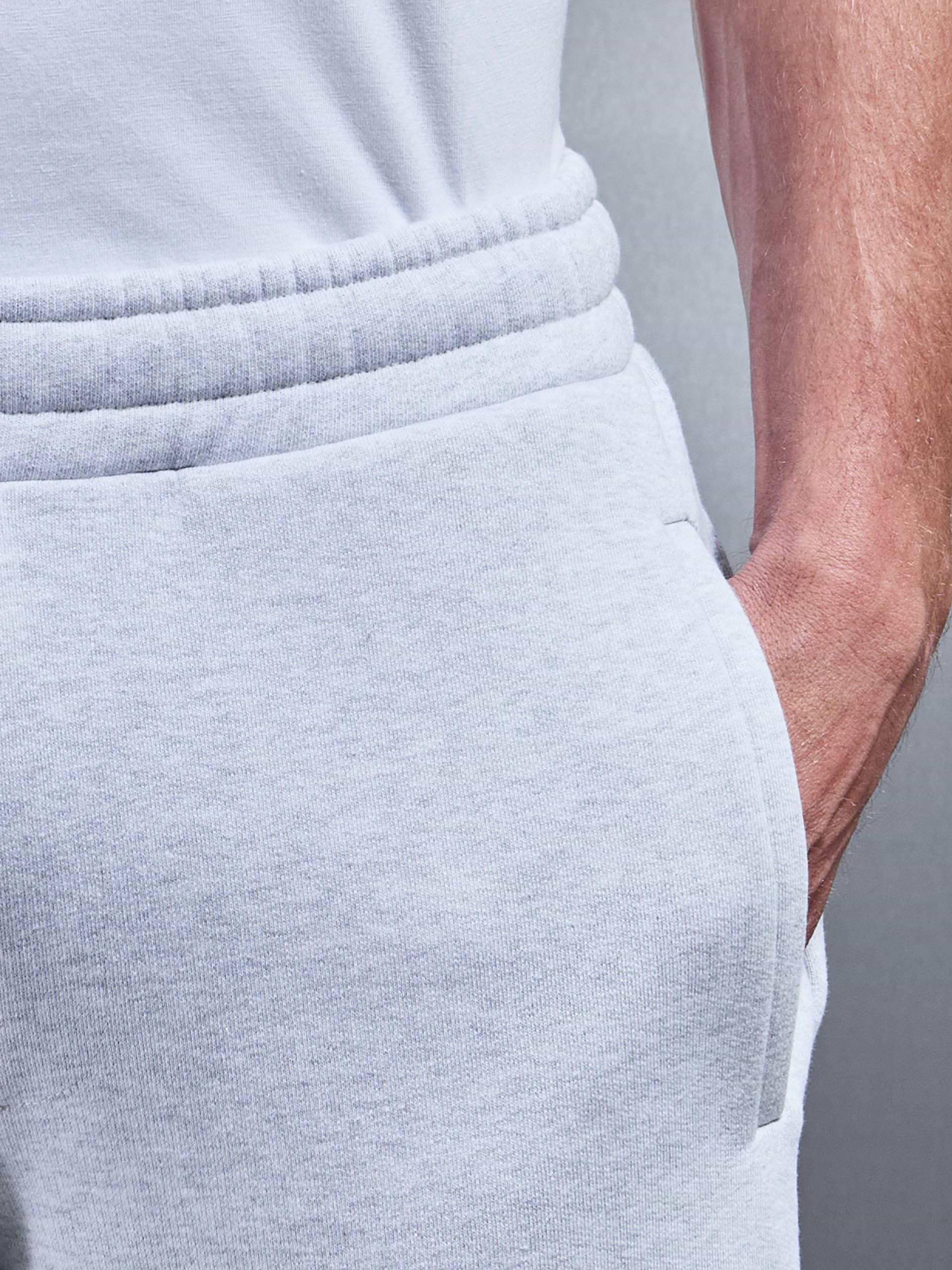 Relaxed Fit Straight Leg Jogger in Marl Grey