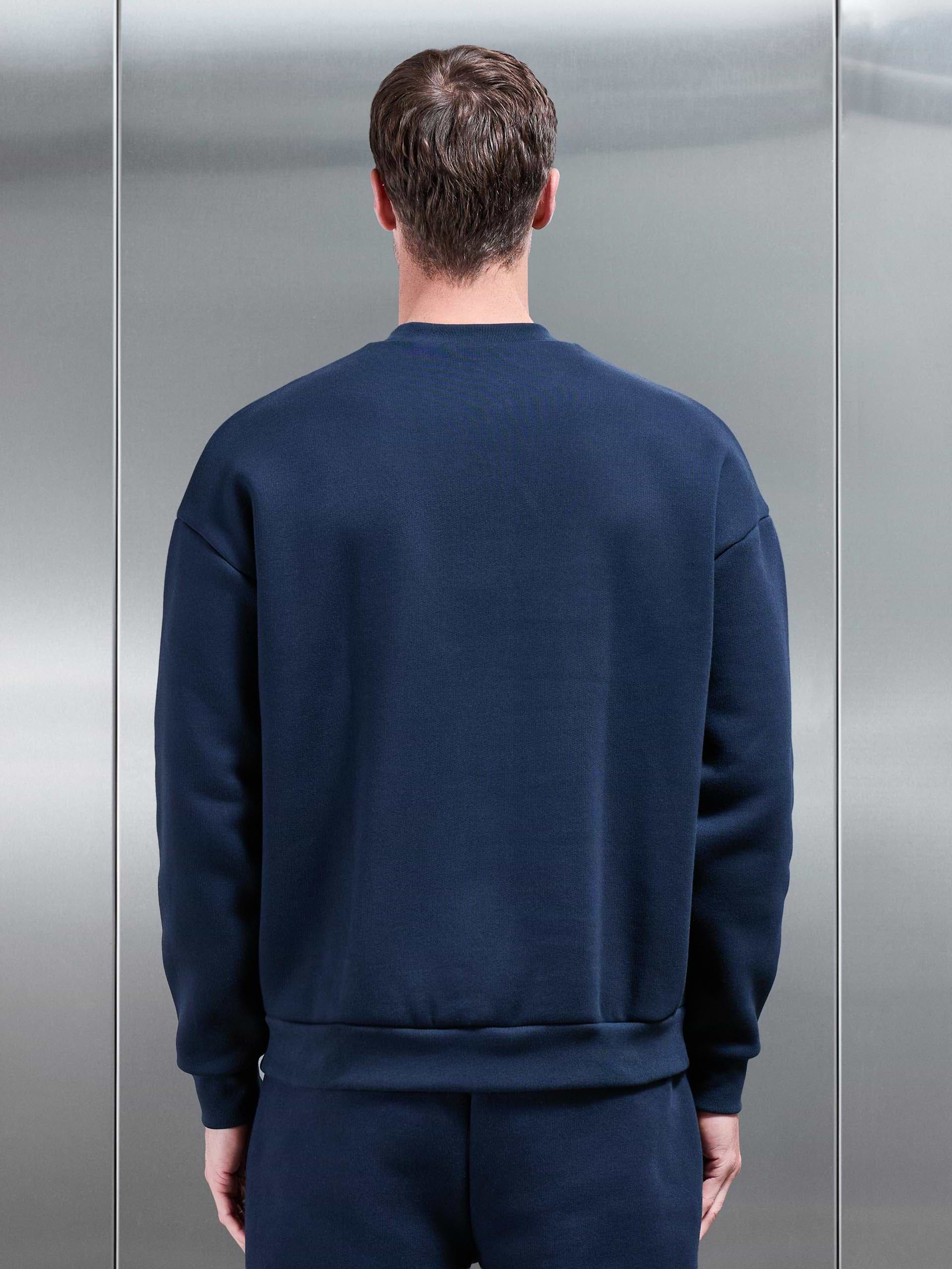 Relaxed Fit Sweatshirt in Navy