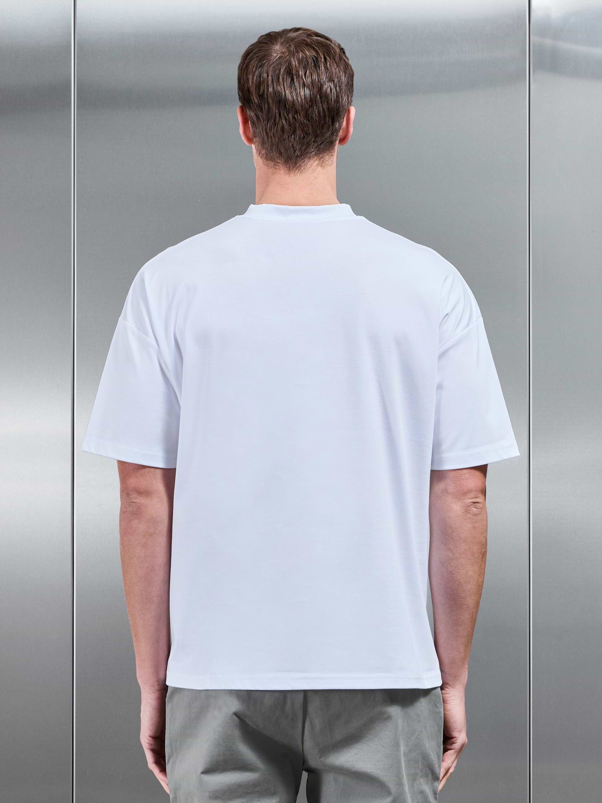 Relaxed Mercerised Interlock T-Shirt in White
