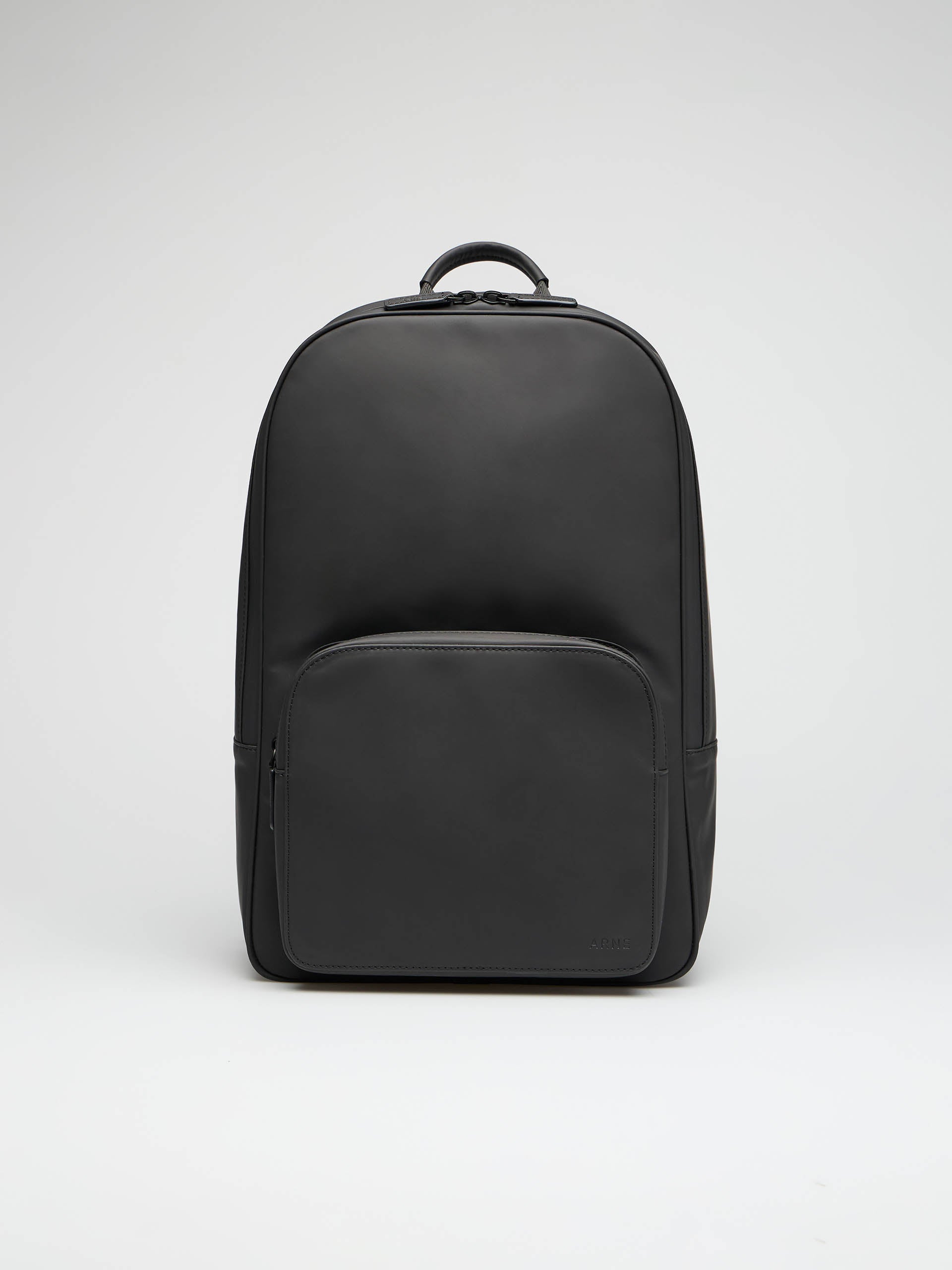 Mens Rubberised Backpack in Black