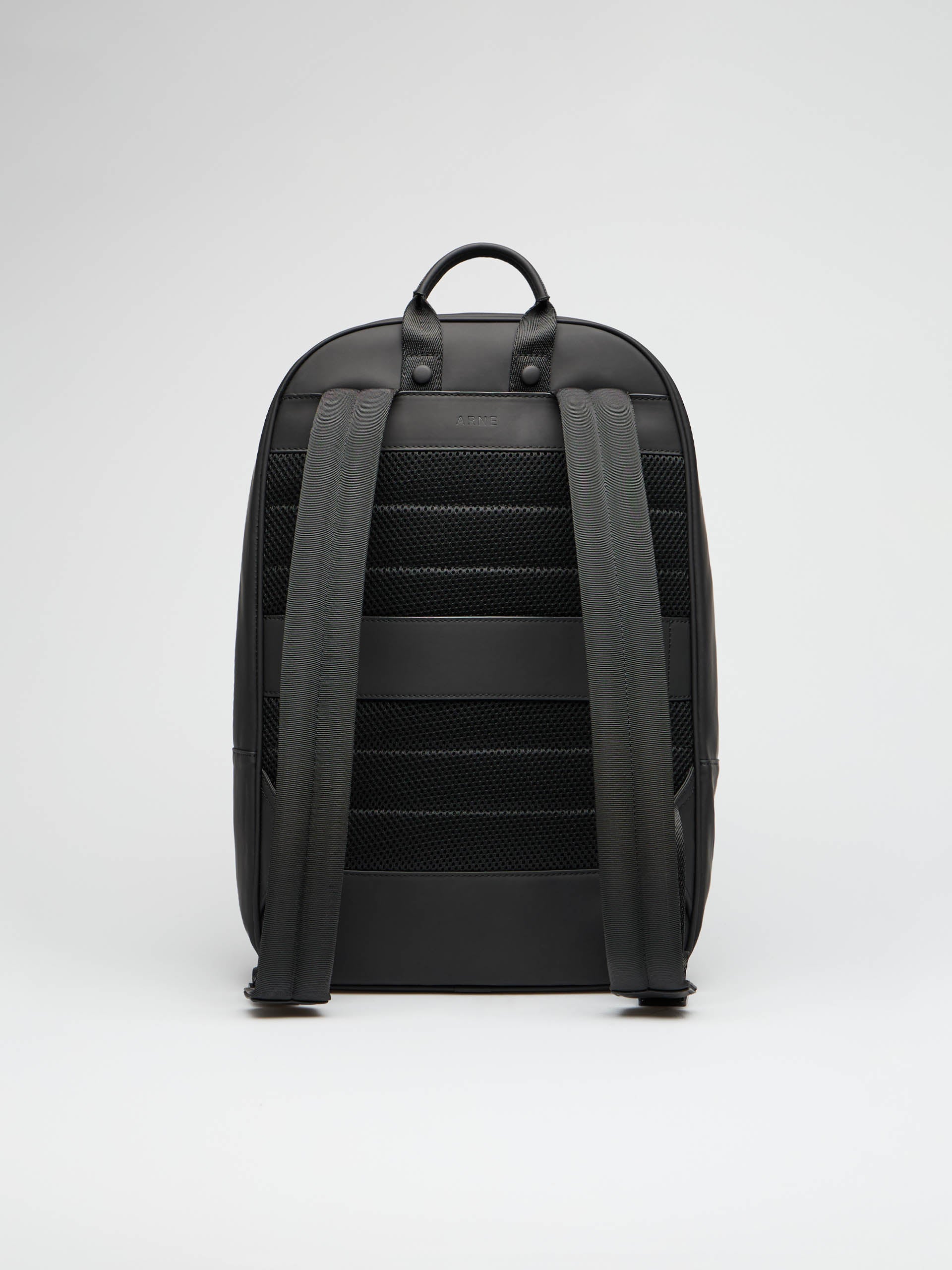 Mens Rubberised Backpack in Black