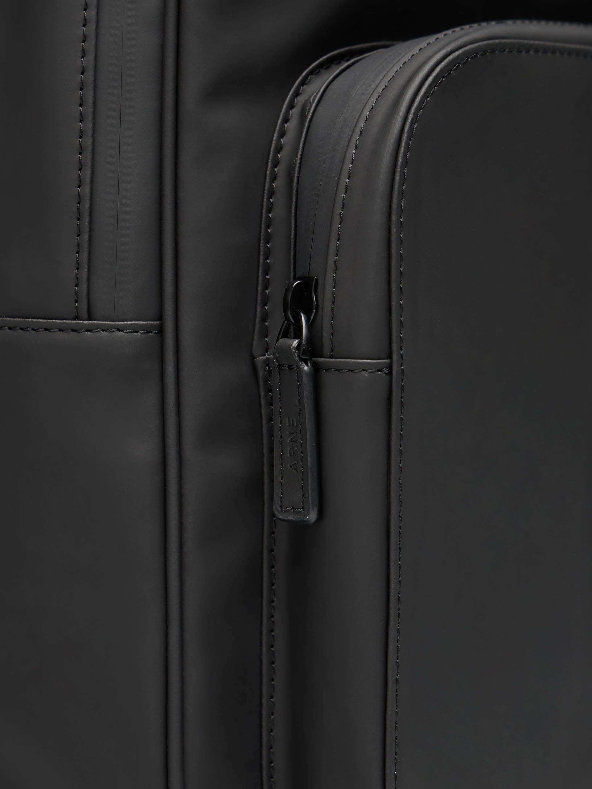 Mens Rubberised Backpack in Black