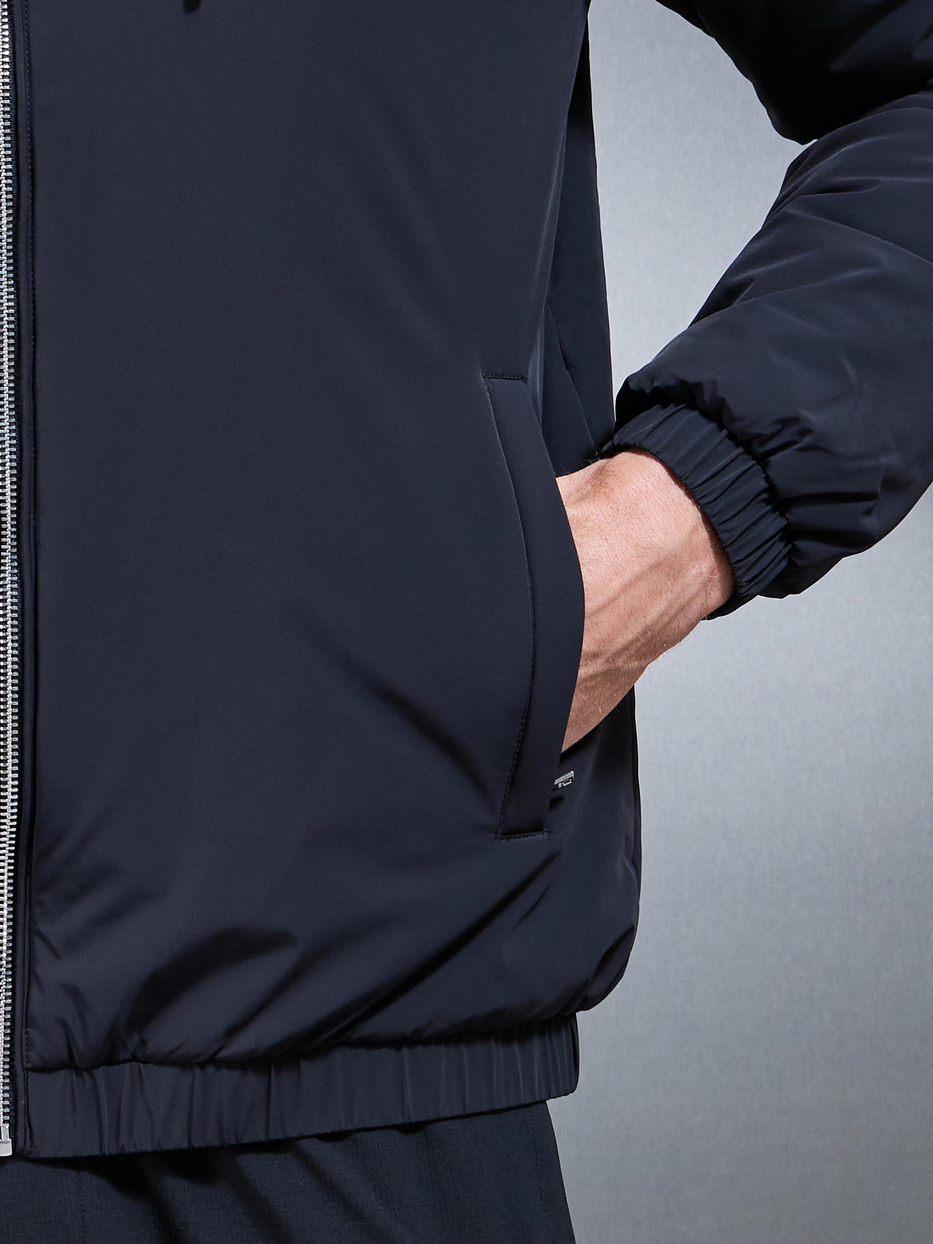 Mens Shell Padded Windbreaker in Black