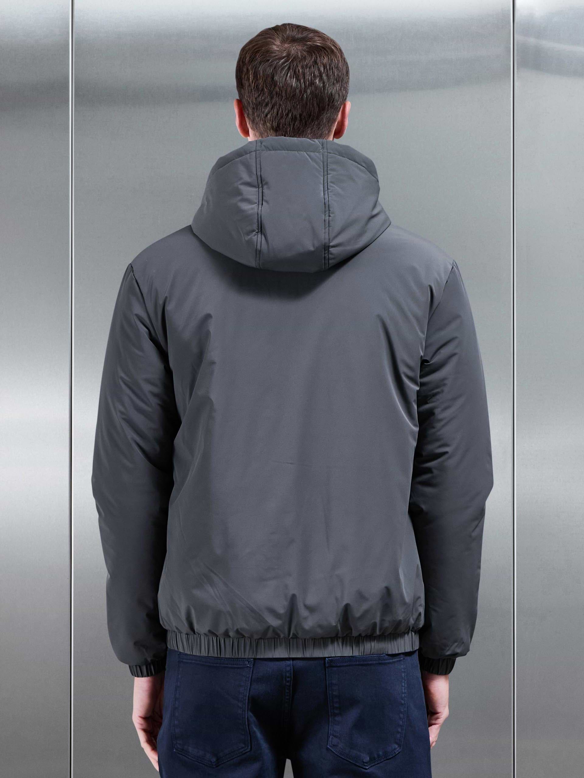 Shell Padded Windbreaker in Grey