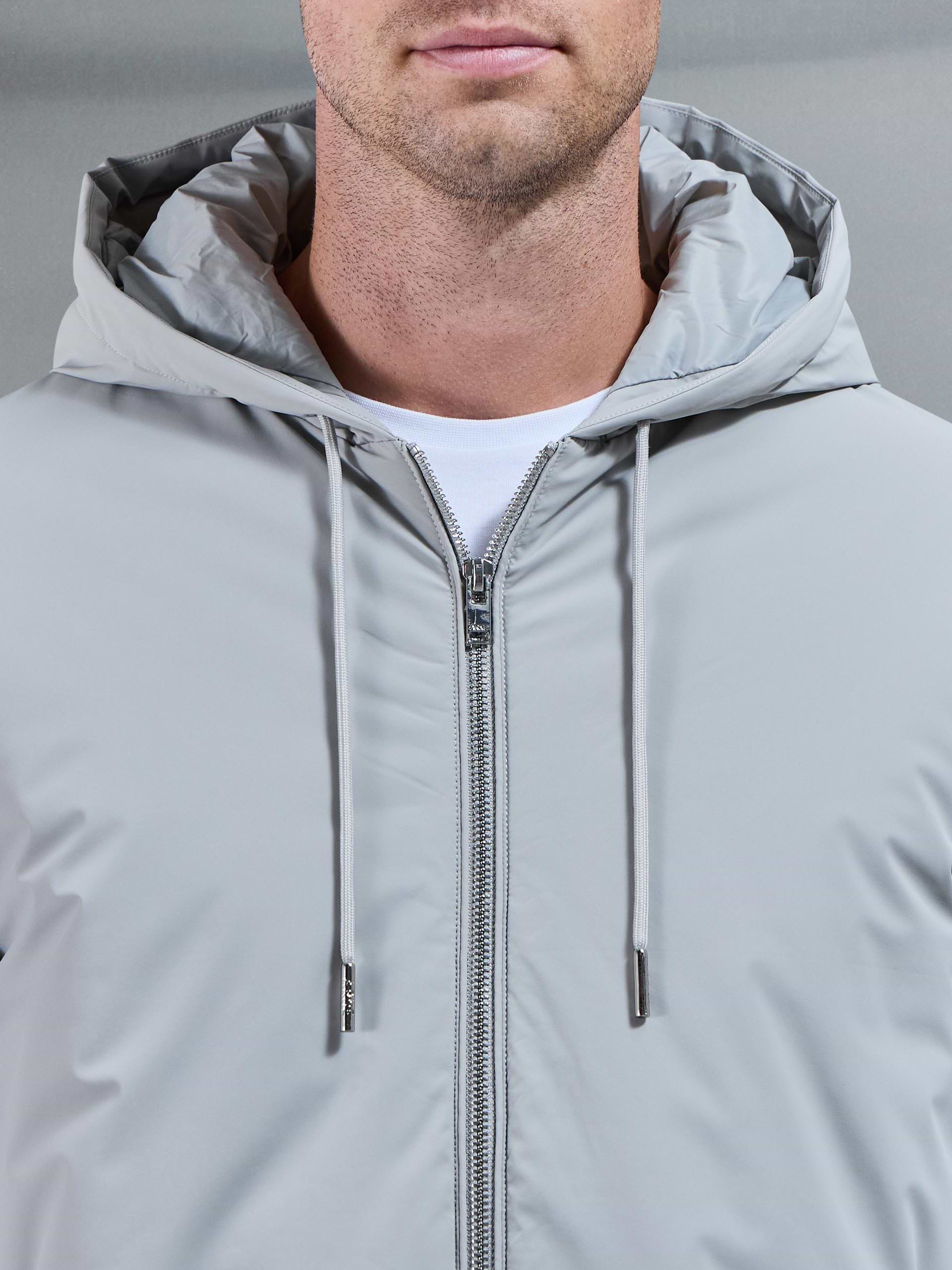 Shell Padded Windbreaker in Stone