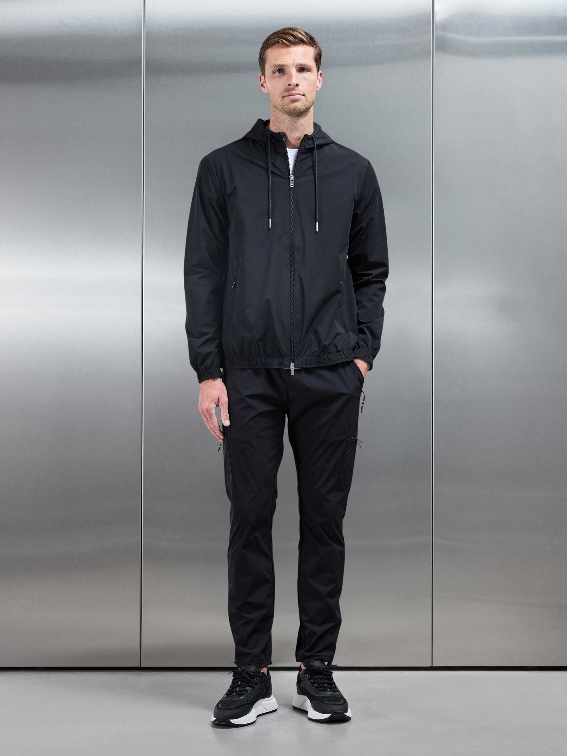 Shell Windbreaker in Black