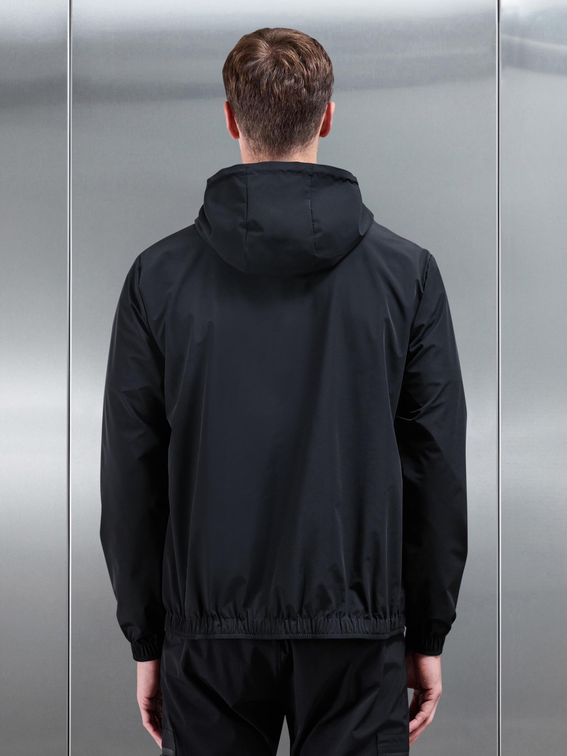 Mens Shell Windbreaker in Black